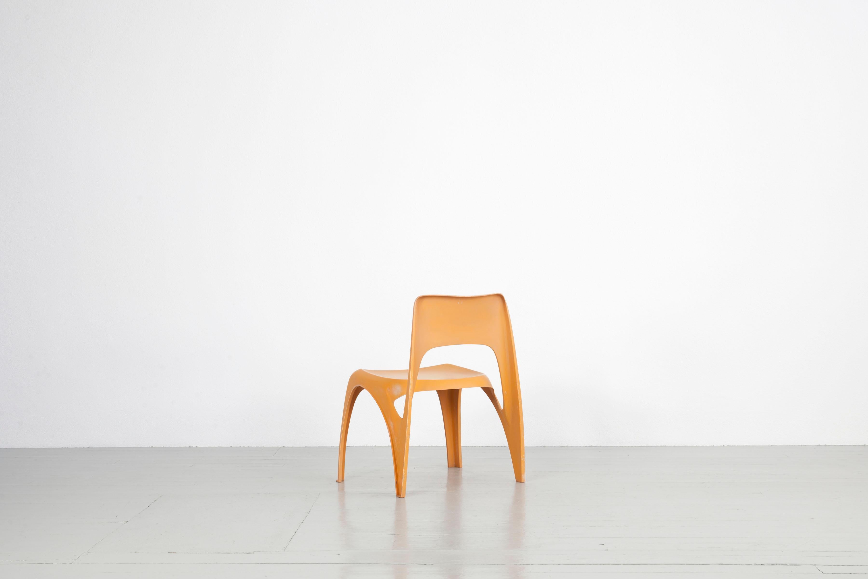 Fin du 20e siècle Ensemble de 6 chaises empilables, design de Preben Fabricius, par Interplast, Allemagne en vente