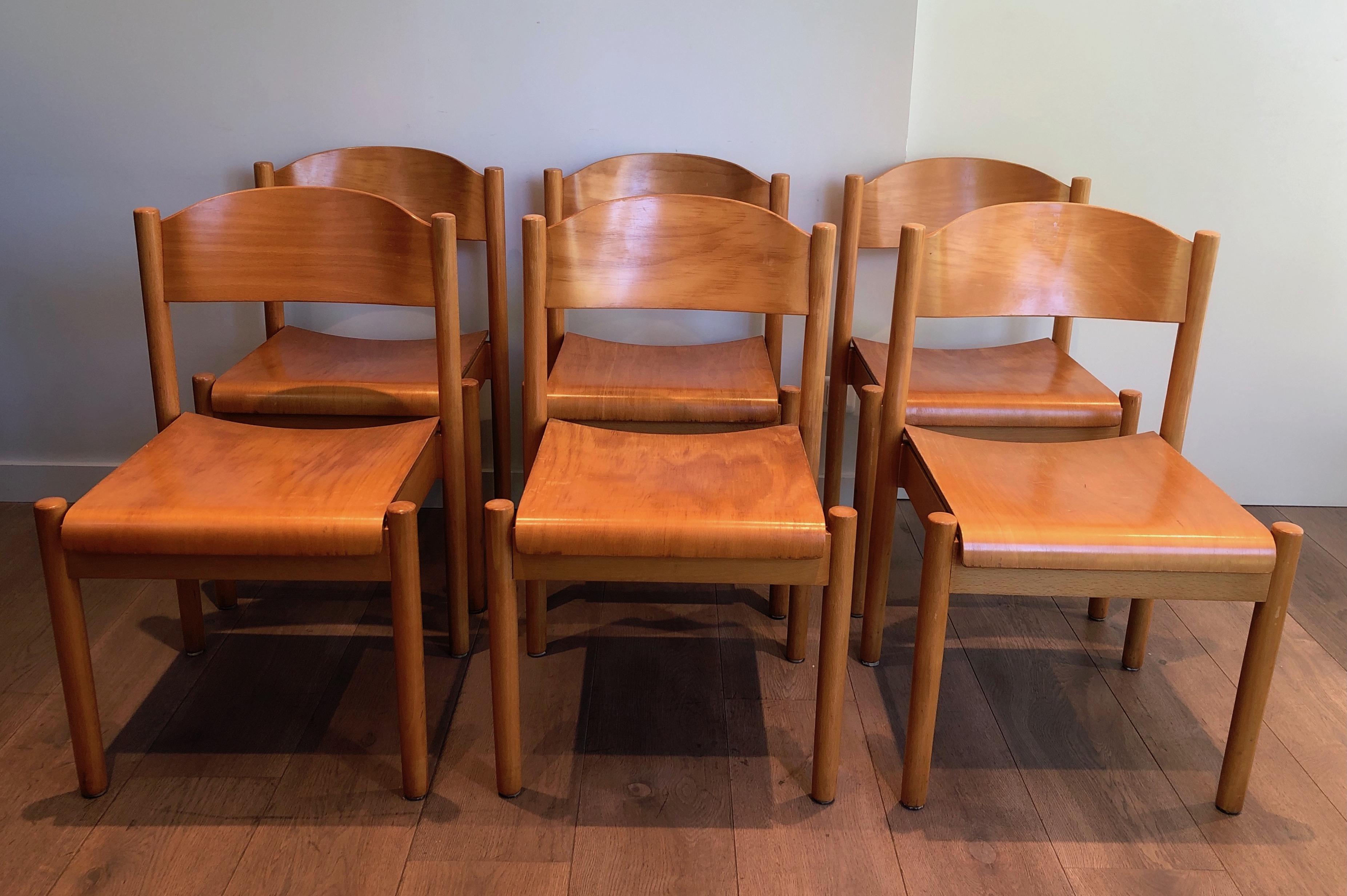 stackable dining chairs set of 6