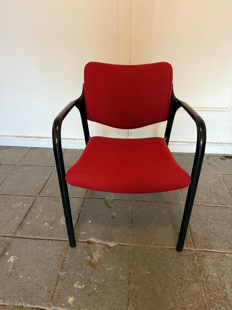 Modern Set of 6 stacking chairs designed by Mark Goetz for Herman Miller For Sale
