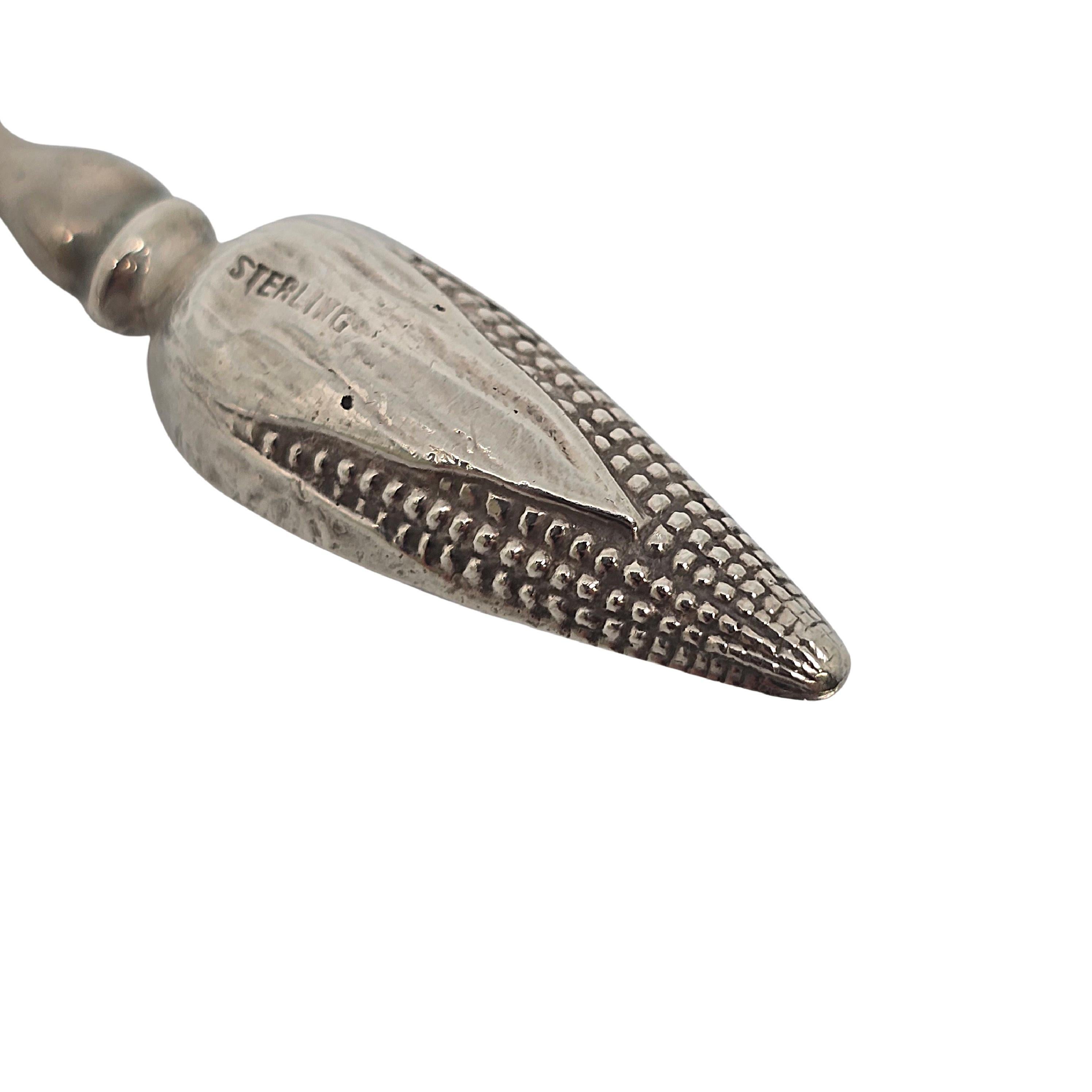 Set of 6 Sterling Silver Corn Cob Holders #18803 In Good Condition In Washington Depot, CT