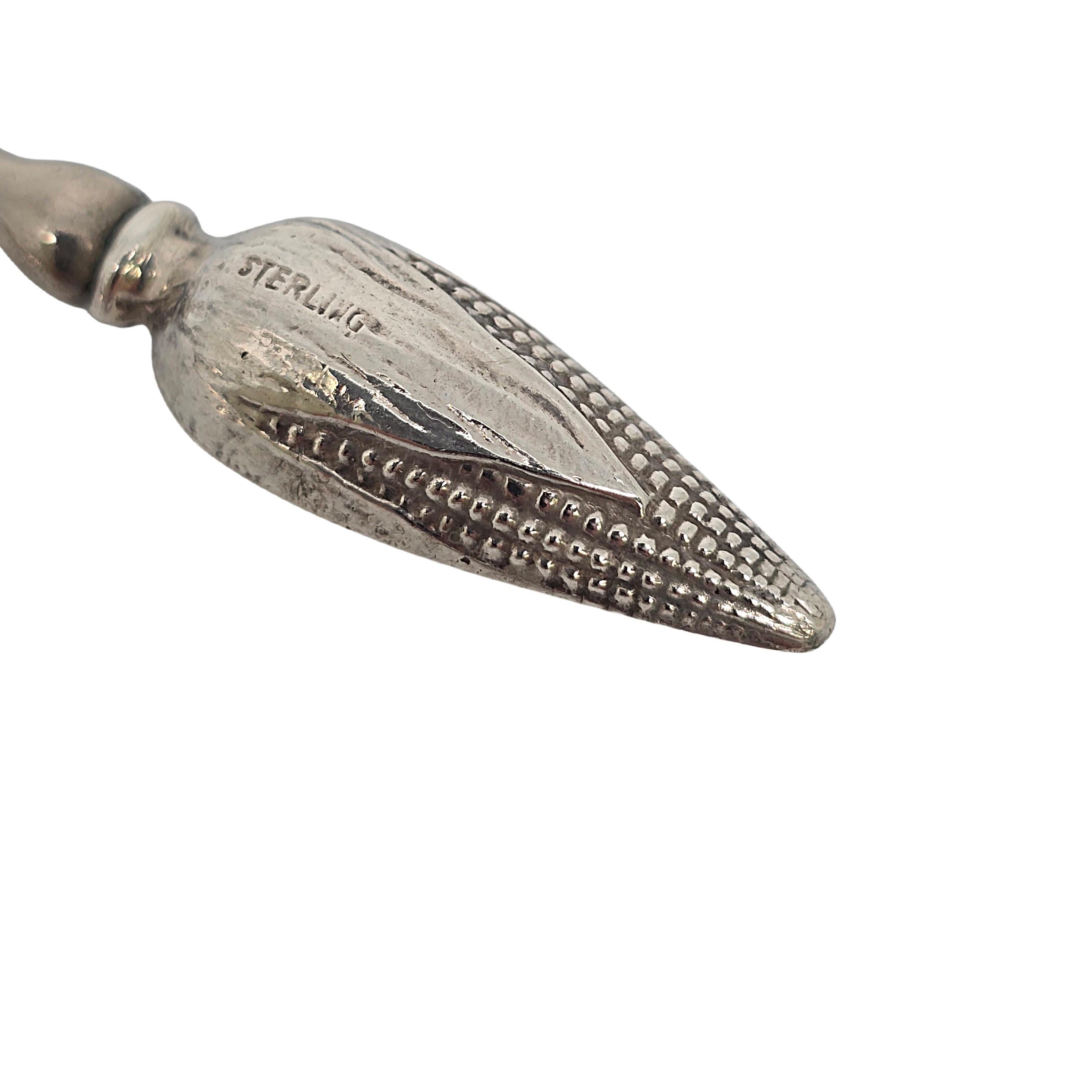 Set of 6 Sterling Silver Corn Cob Holders #18803 1