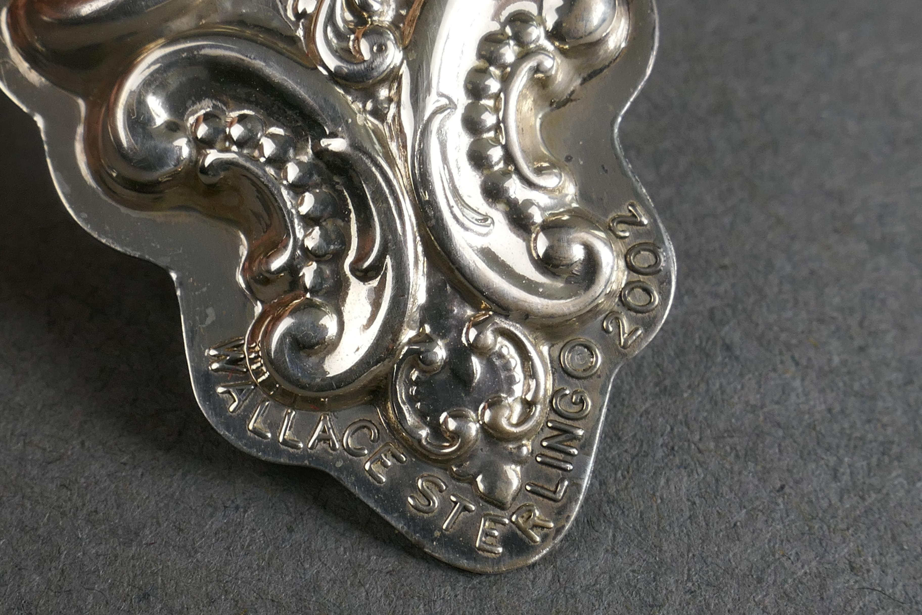 Set of 6 Sterling Silver Gorham Wallace Towle Christmas Cross Tree Ornaments For Sale 3