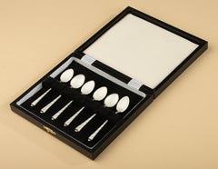 Set di 6 cucchiaini in argento 925 - smaltati - AS Sterling Denmark - Egon Lauridsen