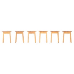 Set of 6 stools by Pierre Gautier Delaye for Vergneres, 1960s