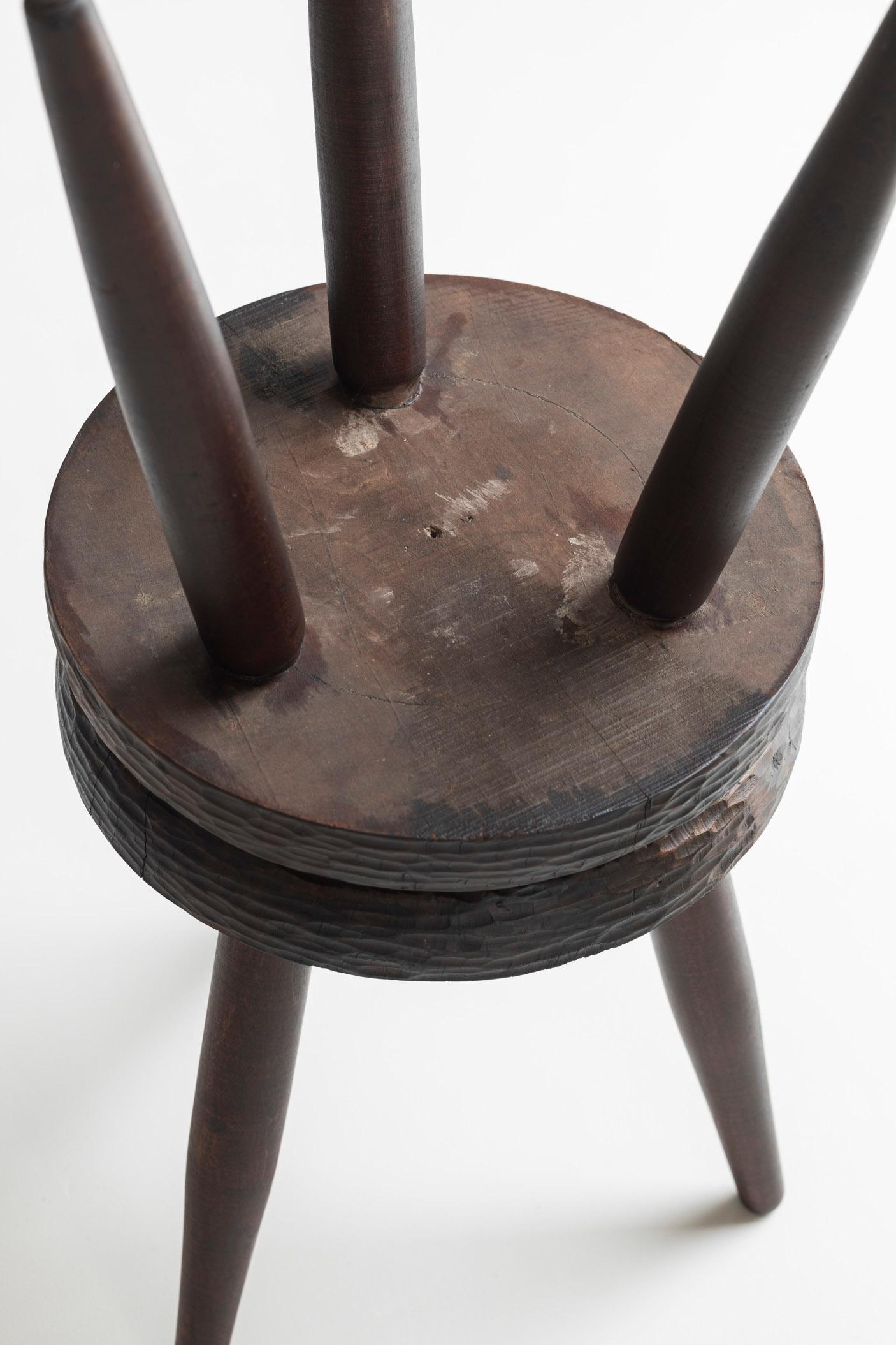 Conjunto de 6 taburetes a la manera de Charlotte Perriand, Francia años 60. en venta 8