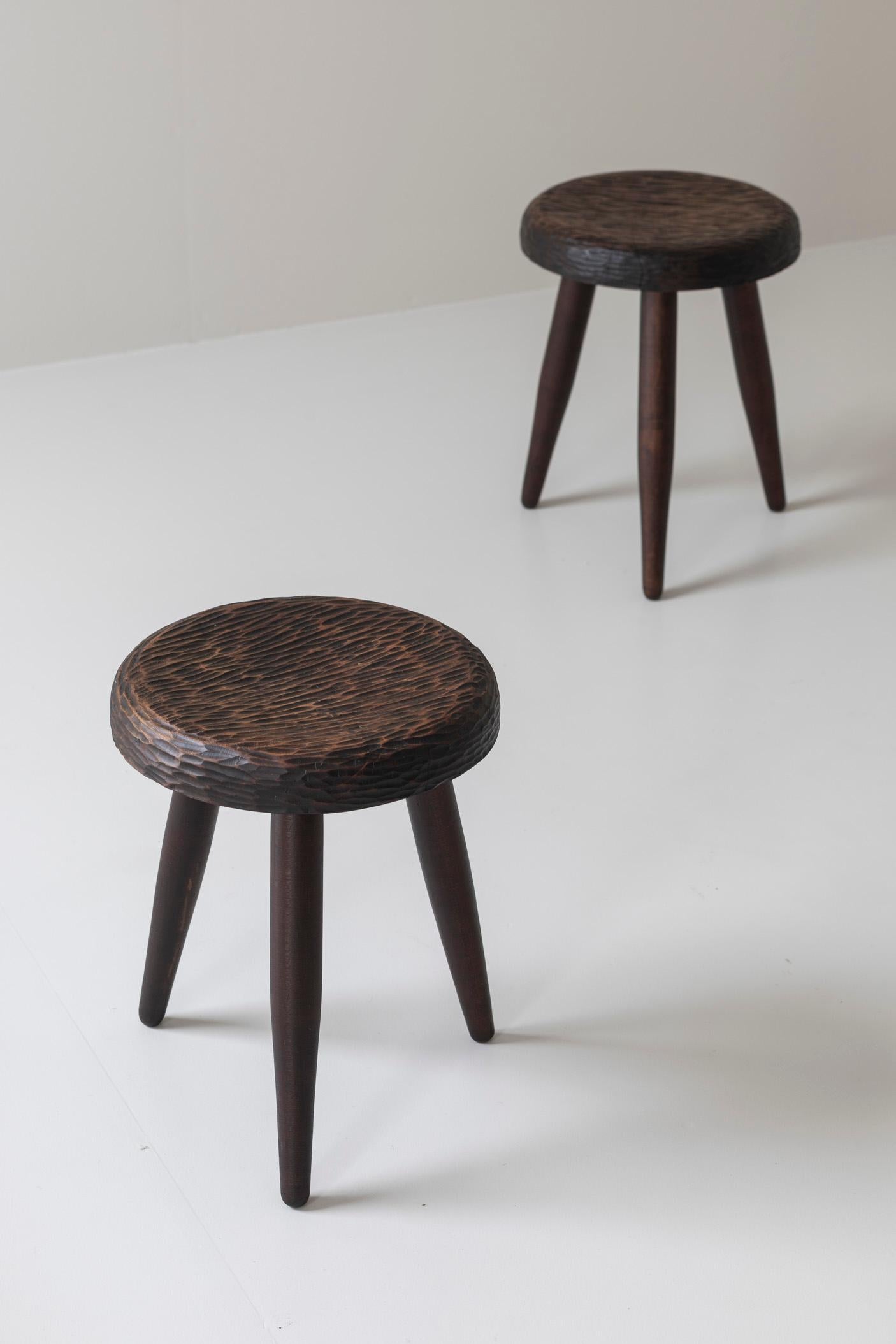 Conjunto de 6 taburetes a la manera de Charlotte Perriand, Francia años 60. en venta 1