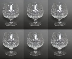 Set of 6 Stuart Beaconsfield Cut Brandy Glasses