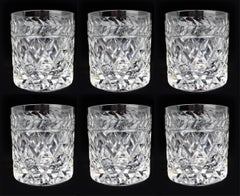 Set of 6 Stuart Cheltenham Cut Glass Whisky Tumblers