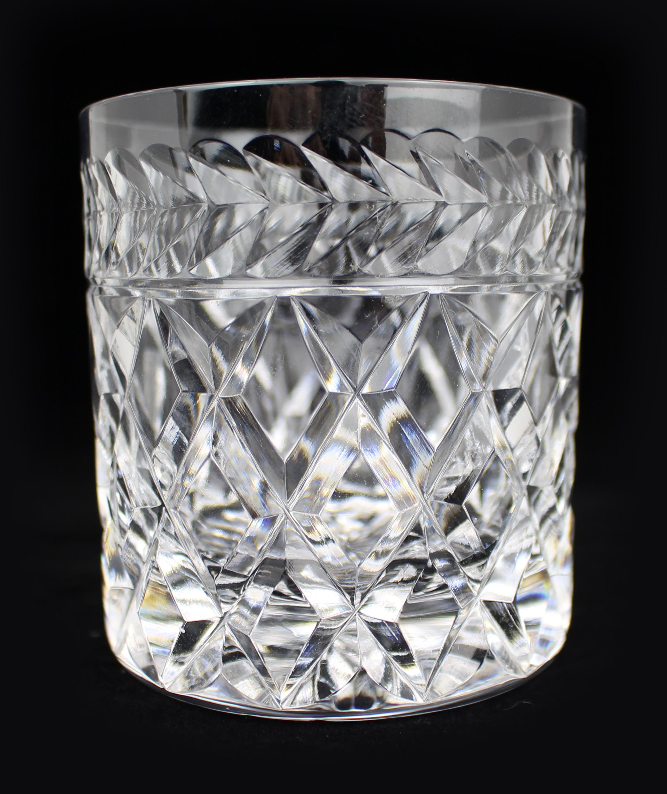 Lot de 6 gobelets à whisky en verre taillé Stuart Cheltenham en vente 1