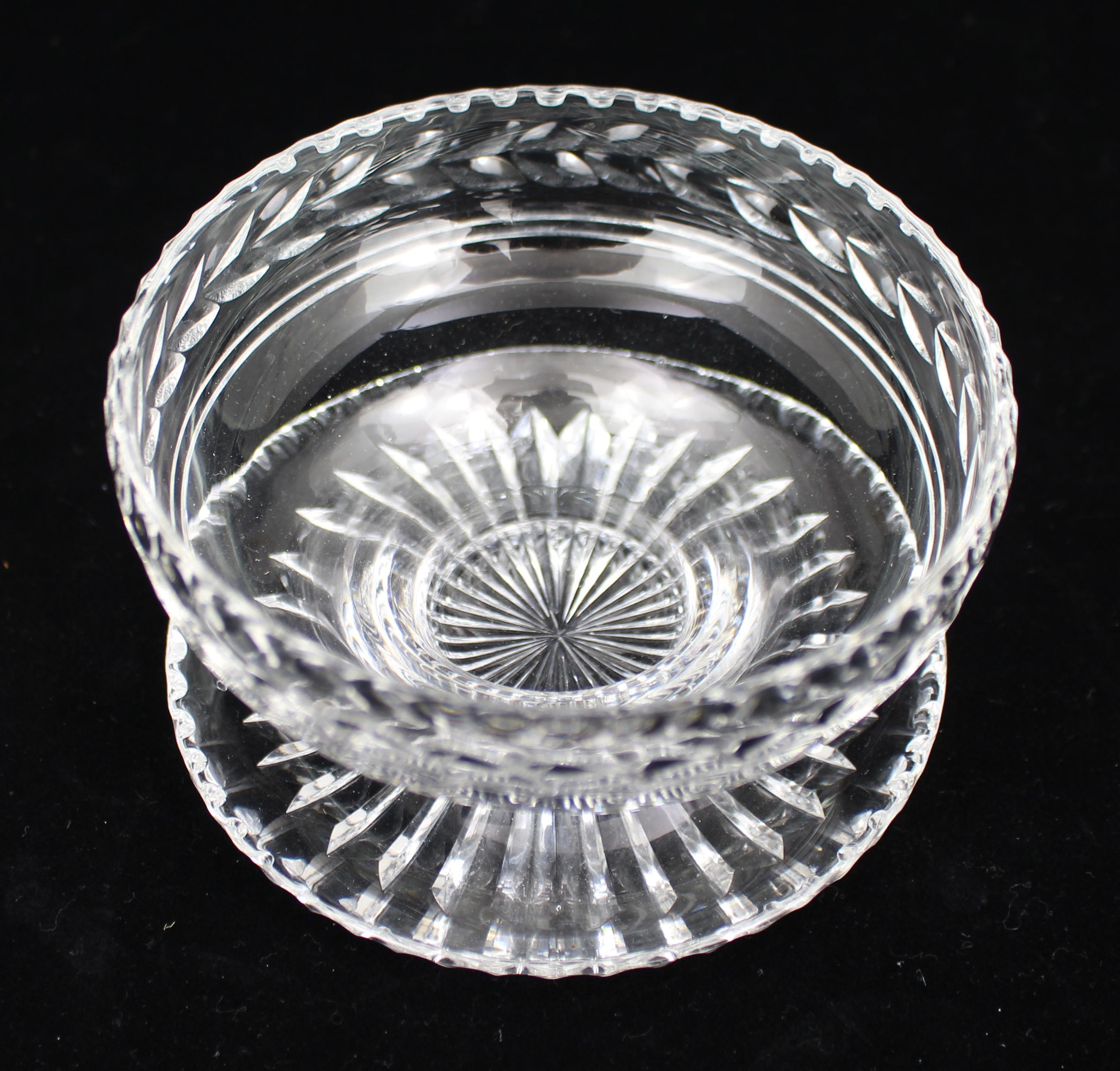 Satz von 6 Stuart Crystal Cheltenham Eisbecher aus geschliffenem Glas im Zustand „Hervorragend“ im Angebot in Worcester, GB