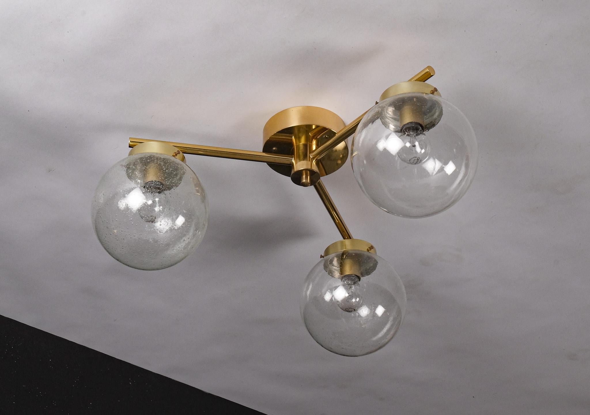 Scandinavian Modern Swedish Ceiling Lamp, 1970s For Sale