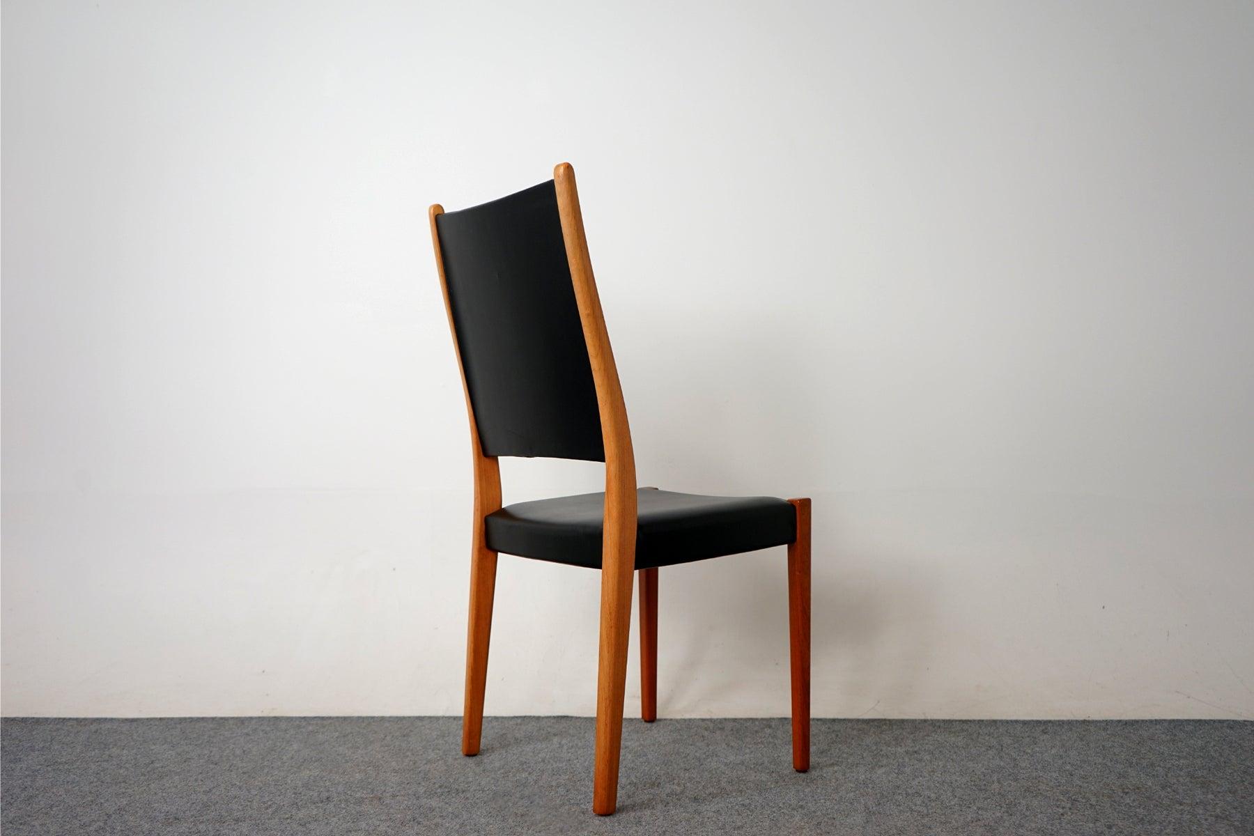 Set of 6 Swedish Mid-Century Teak & Vinyl Dining Chairs by Svegards Markaryd 2