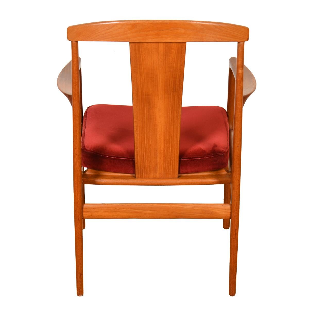Mid-Century Modern Ensemble de 6 chaises de salle à manger modernes suédoises en teck par Folke Ohlsson pour DUX en vente