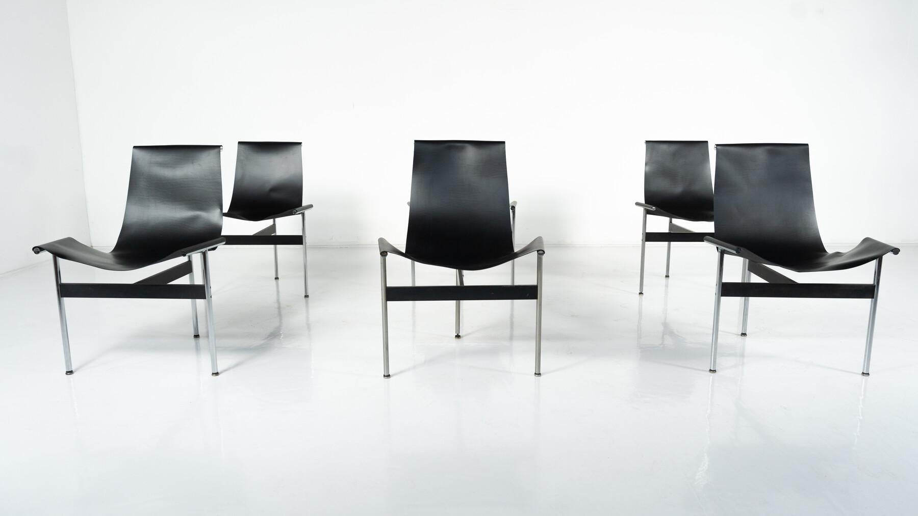 Mid-Century moderno Set di 6 sedie a 