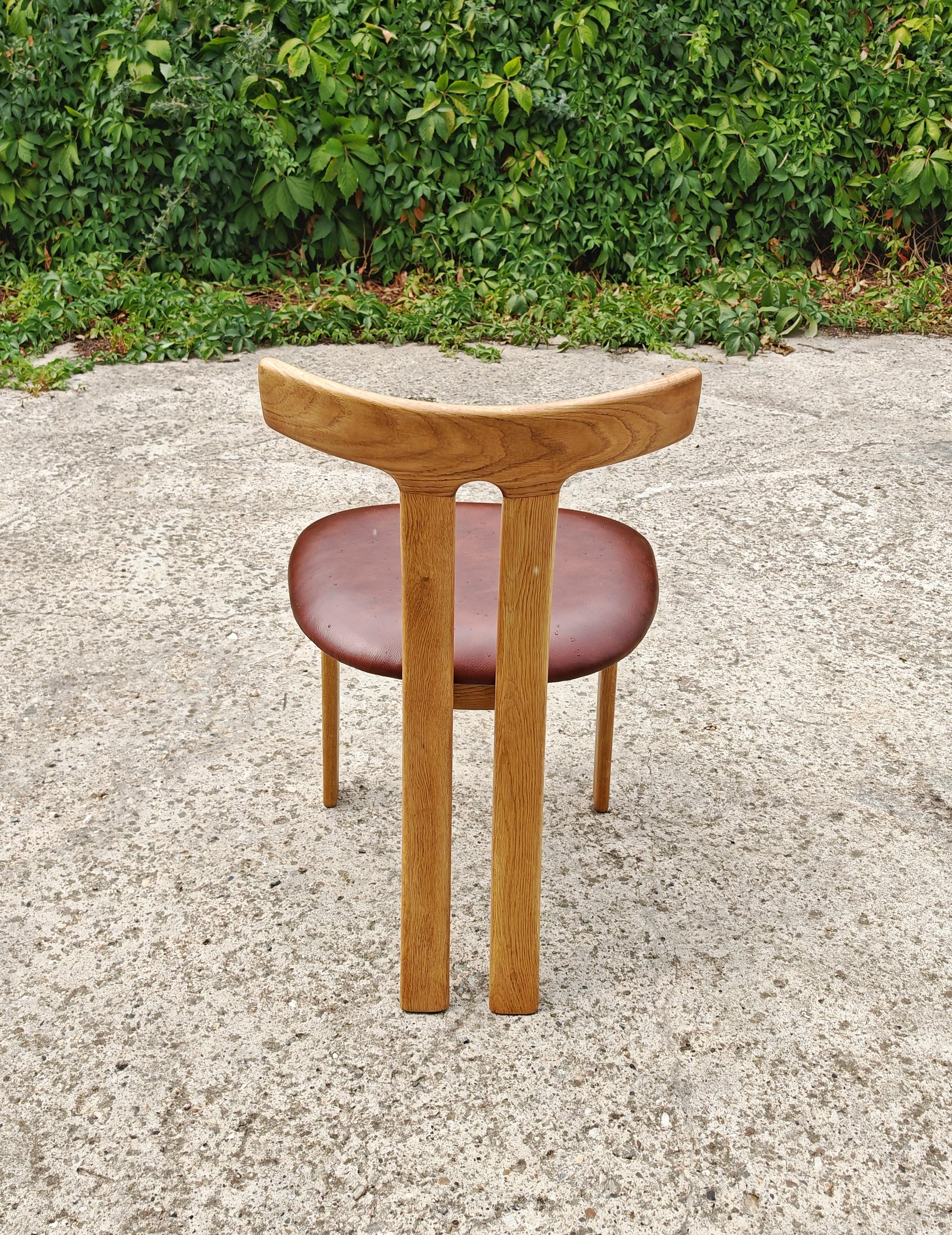 Satz von 6 T-Stühlen entworfen von Ole Wanscher für Carl Hansen, Dänemark 1960er Jahre im Angebot 3