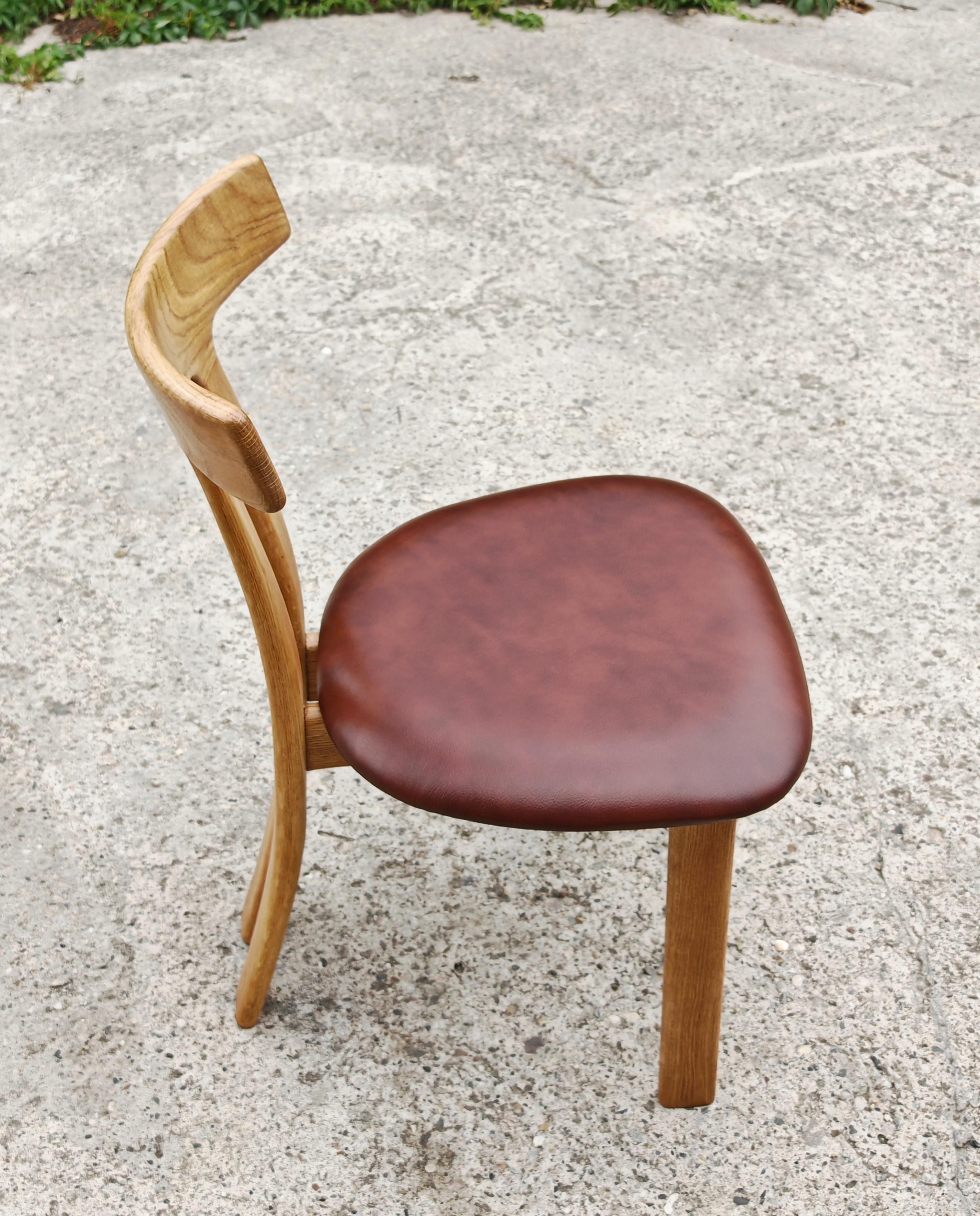 Satz von 6 T-Stühlen entworfen von Ole Wanscher für Carl Hansen, Dänemark 1960er Jahre im Angebot 4