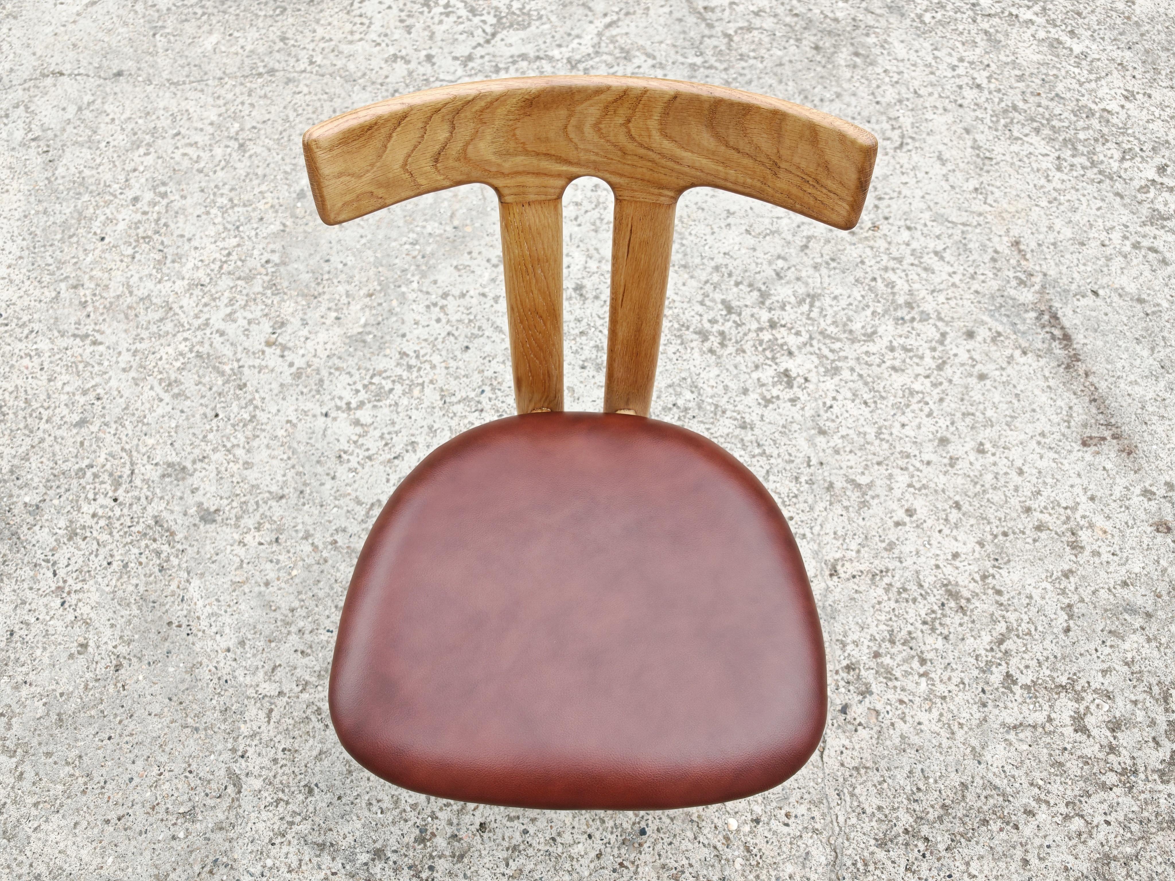 Satz von 6 T-Stühlen entworfen von Ole Wanscher für Carl Hansen, Dänemark 1960er Jahre im Angebot 5