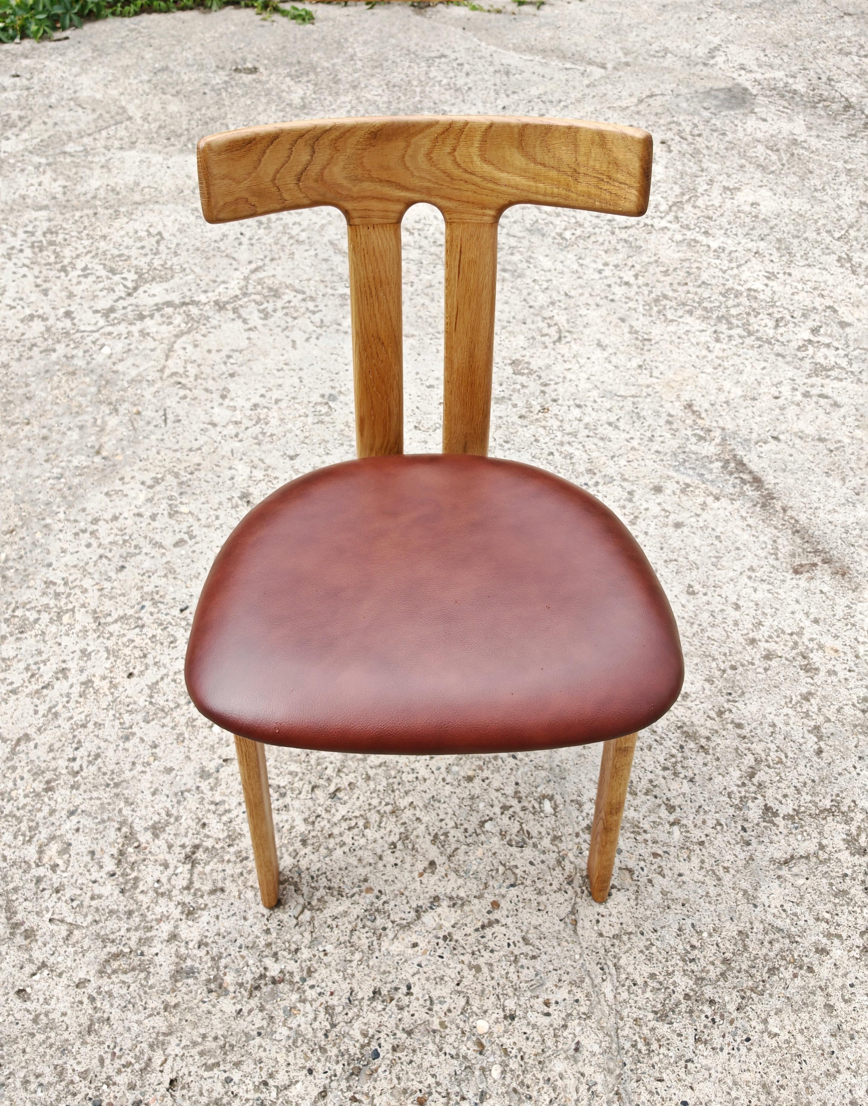 Satz von 6 T-Stühlen entworfen von Ole Wanscher für Carl Hansen, Dänemark 1960er Jahre (Dänisch) im Angebot