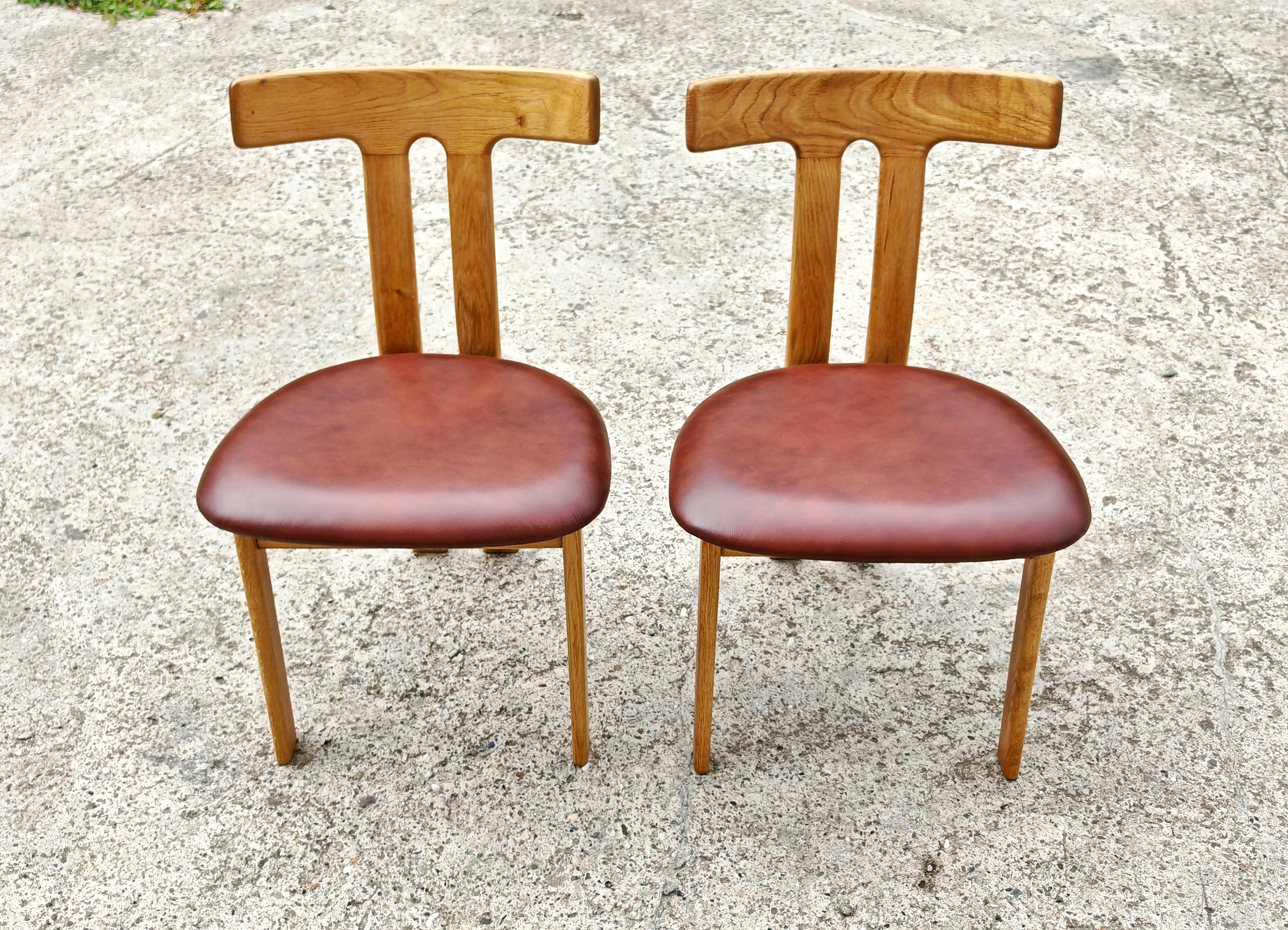 Satz von 6 T-Stühlen entworfen von Ole Wanscher für Carl Hansen, Dänemark 1960er Jahre im Zustand „Hervorragend“ im Angebot in Beograd, RS