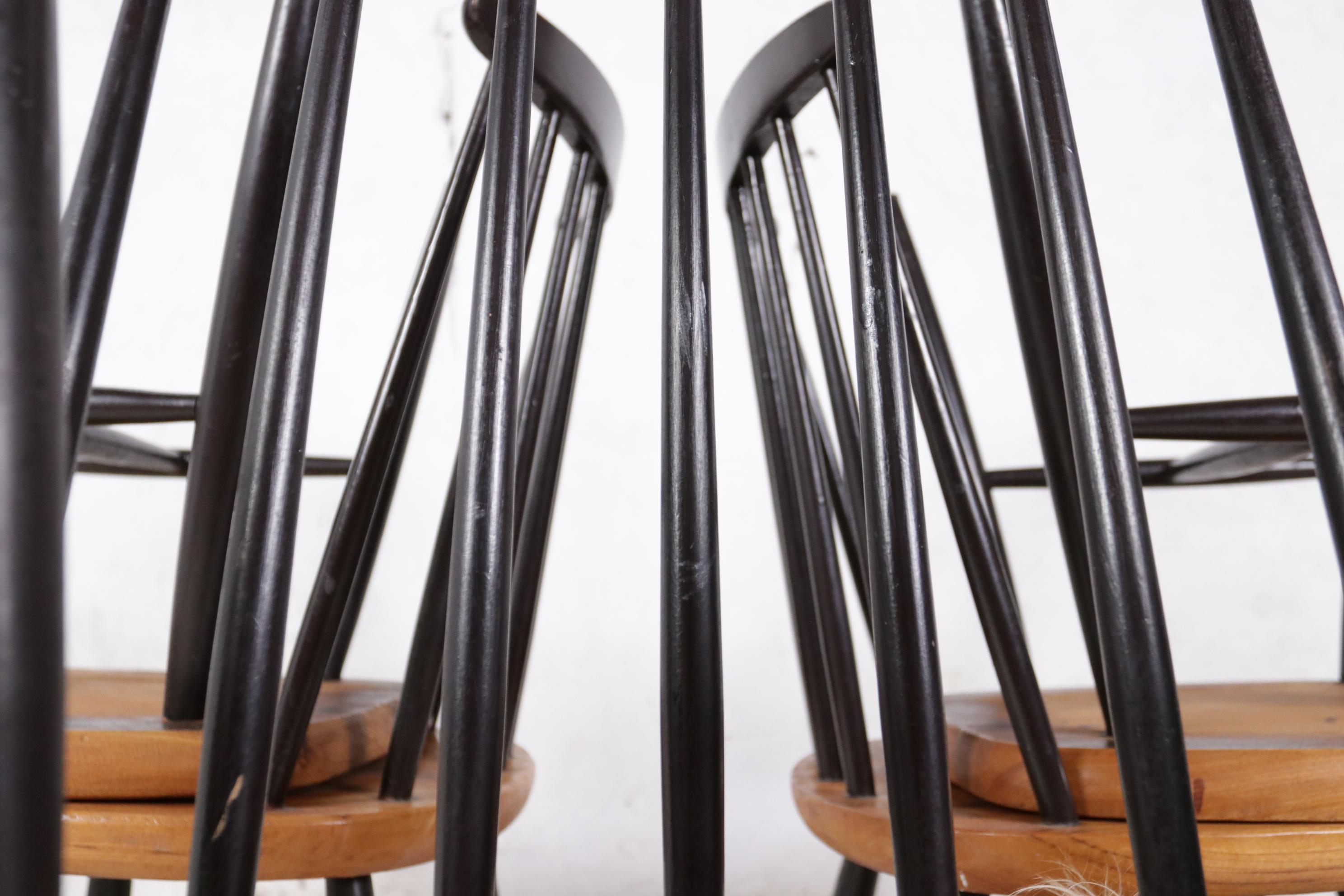 Set of 6 Tapiovaara / Pastoe Style Dining Room Chairs 5