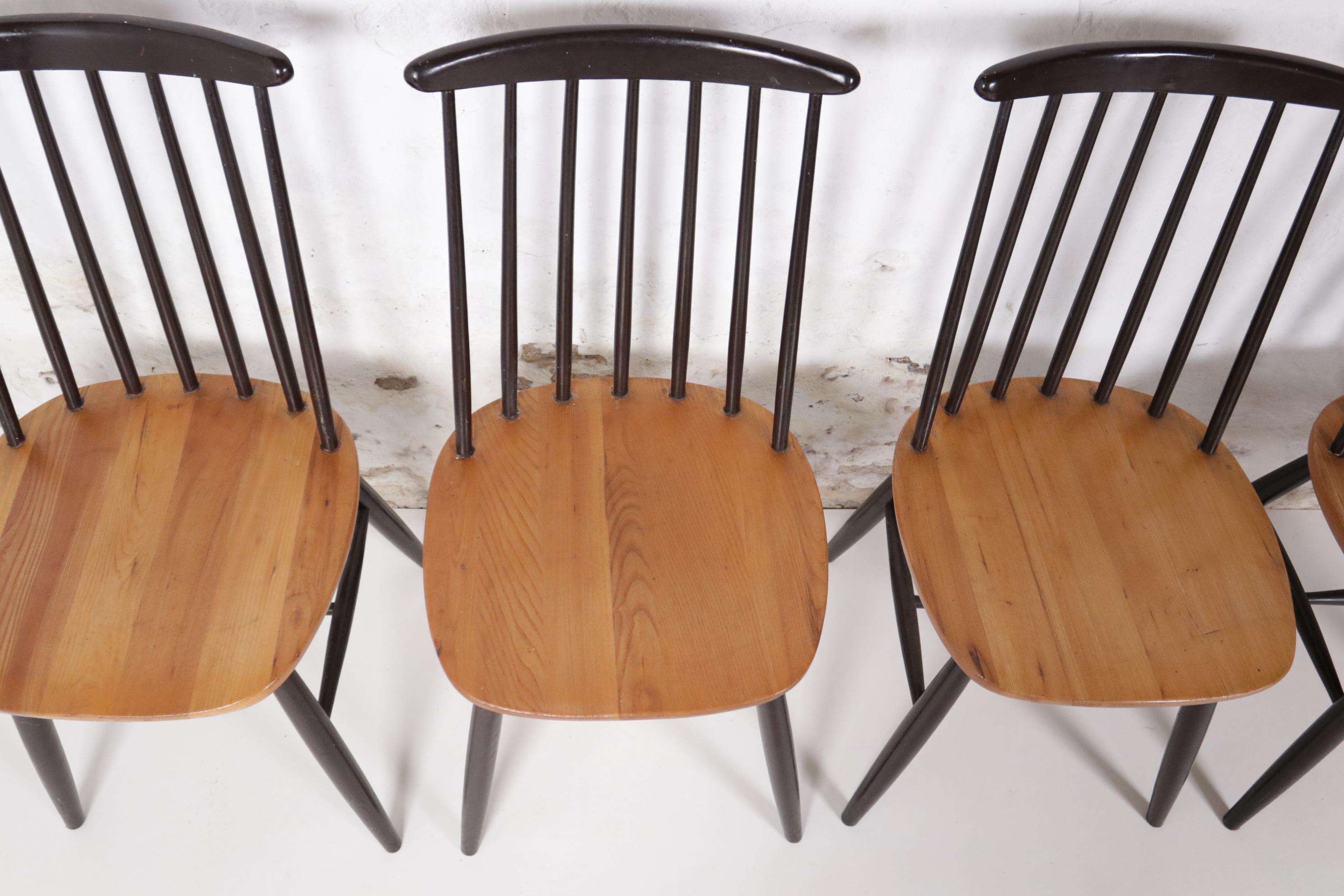 Set of 6 Tapiovaara / Pastoe Style Dining Room Chairs In Good Condition In Boven Leeuwen, NL