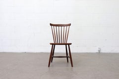 Set of 6 Tapiovaara Style Spindle Back Dining Chairs for Pastoe