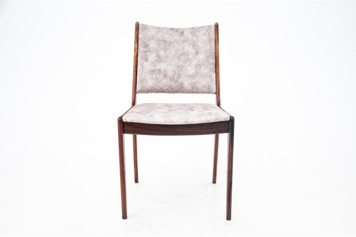 Set of 6 teak chairs, Uldum Mobelfabrik, Denmark, 1960s For Sale 1