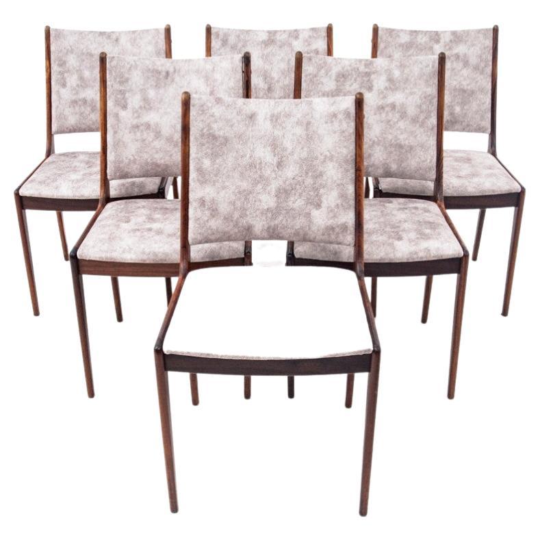 Set of 6 teak chairs, Uldum Mobelfabrik, Denmark, 1960s
