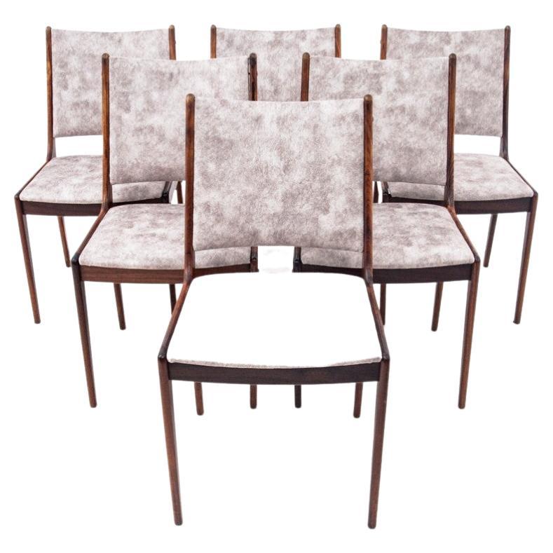 Set of 6 teak chairs, Uldum Mobelfabrik, Denmark, 1960s