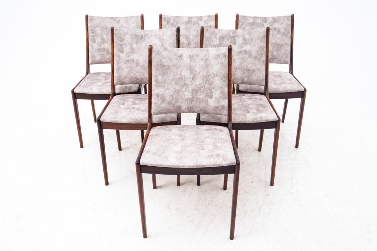 Set of 6 teak chairs, Uldum Mobelfabrik, Denmark, 1960s