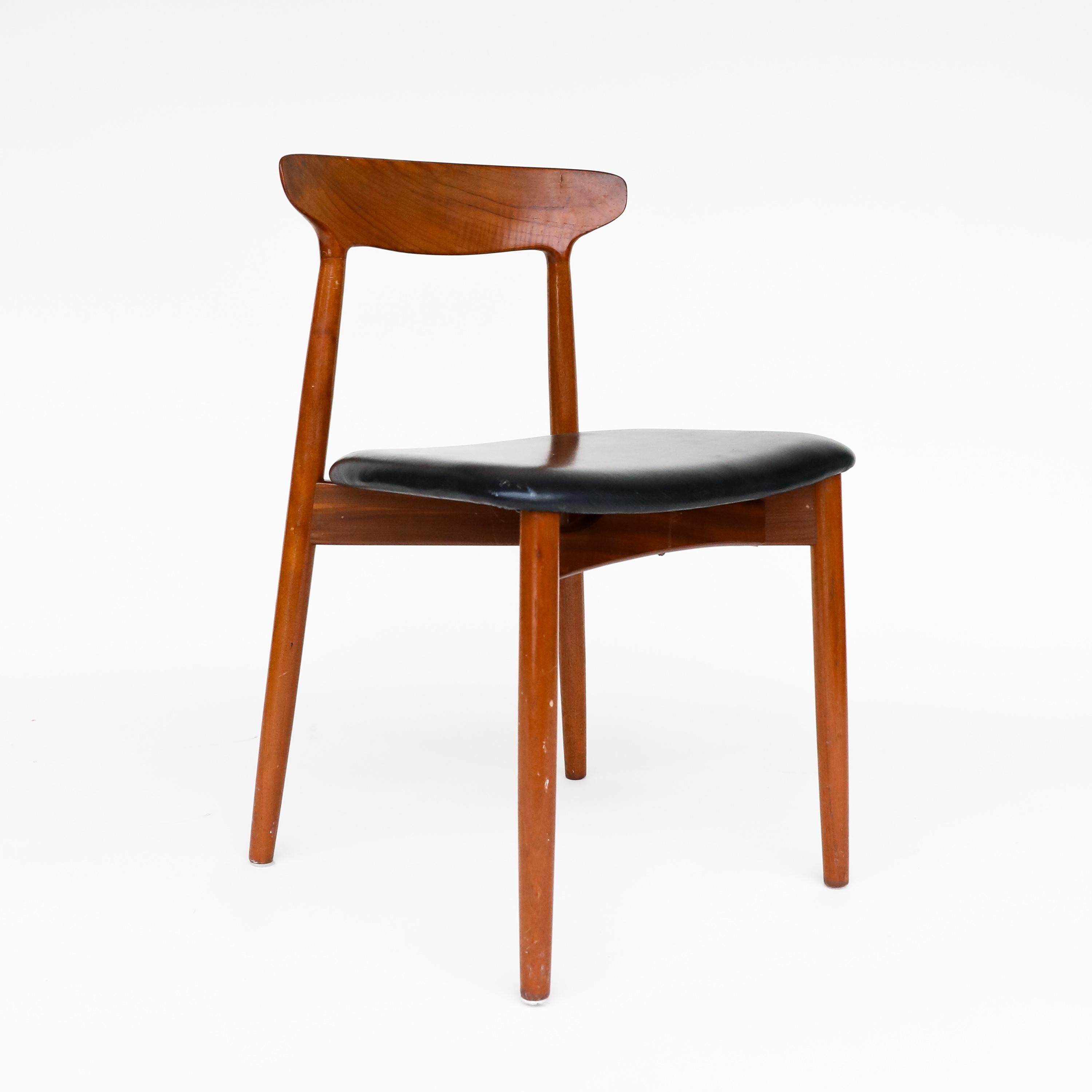 Scandinavian Modern  Set of 10 Danish Modern Teak Dining Chairs by Harry Ostergaard