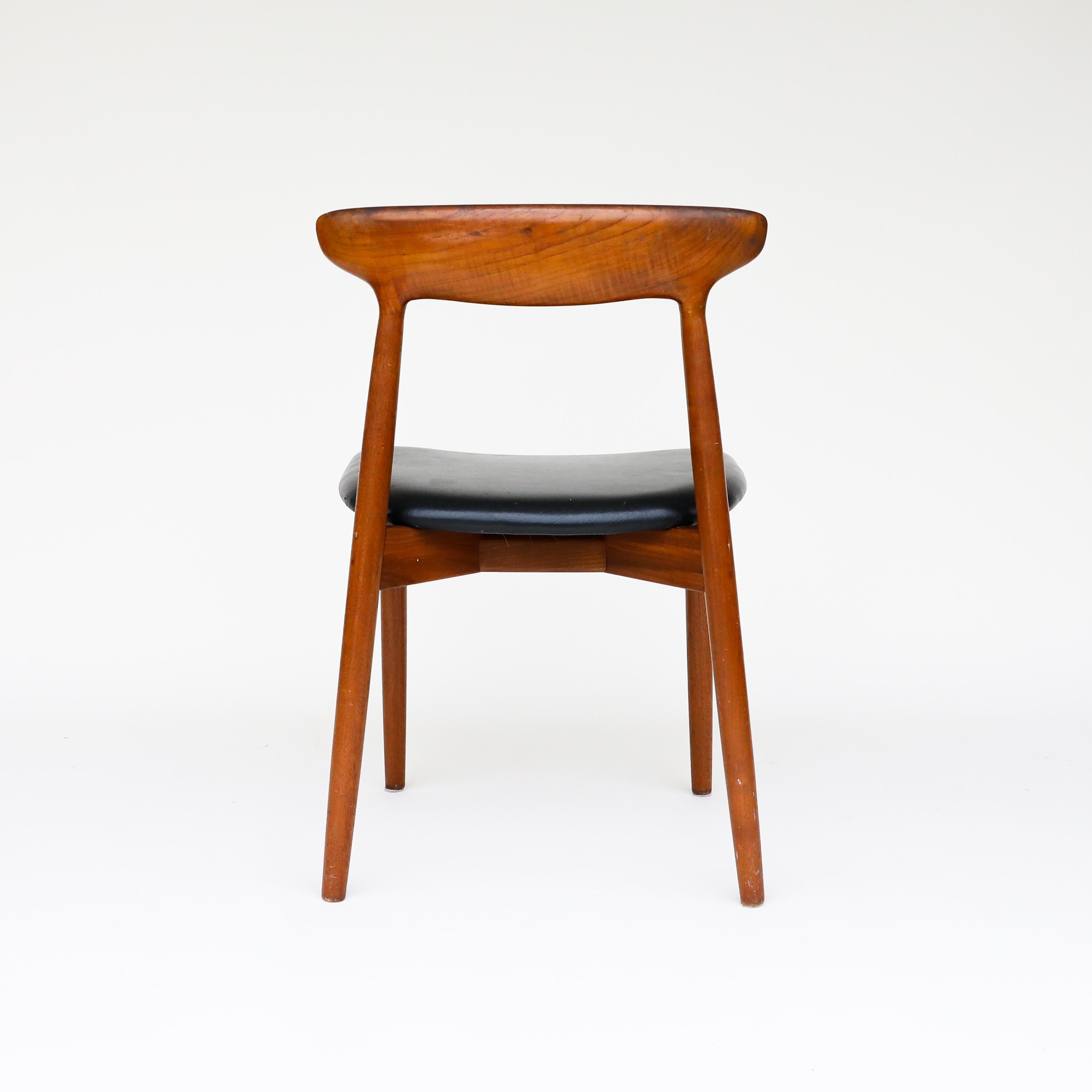 European  Set of 10 Danish Modern Teak Dining Chairs by Harry Ostergaard