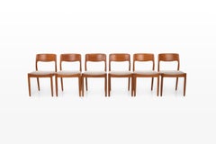 Ensemble de 6 chaises de salle à manger en teck de Juul Kristensen pour JK Denmark