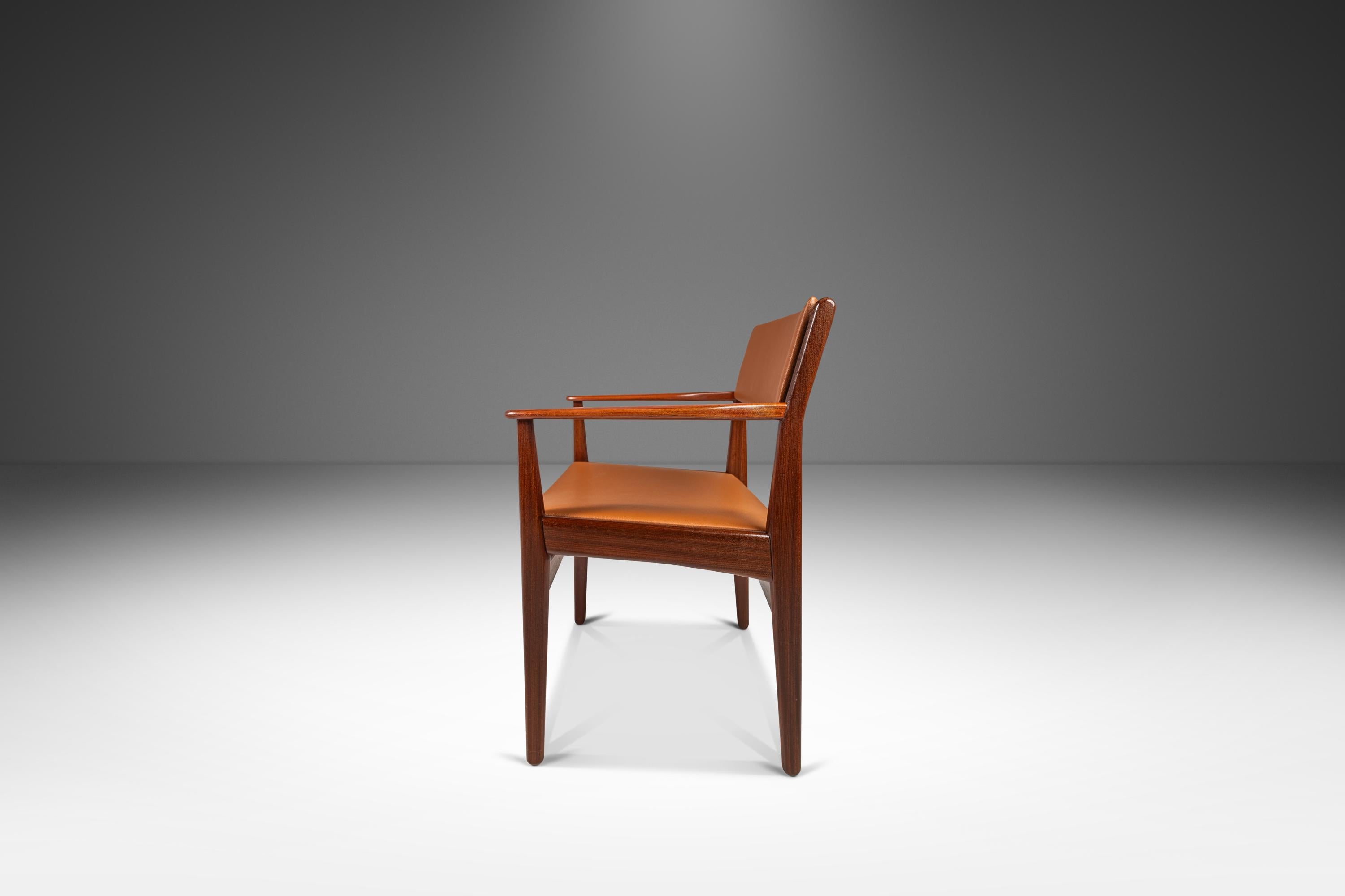 Danois Ensemble de 6 chaises de salle à manger en teck par Poul Volther pour Frem Røjle,  Danemark, c.C. années 1960