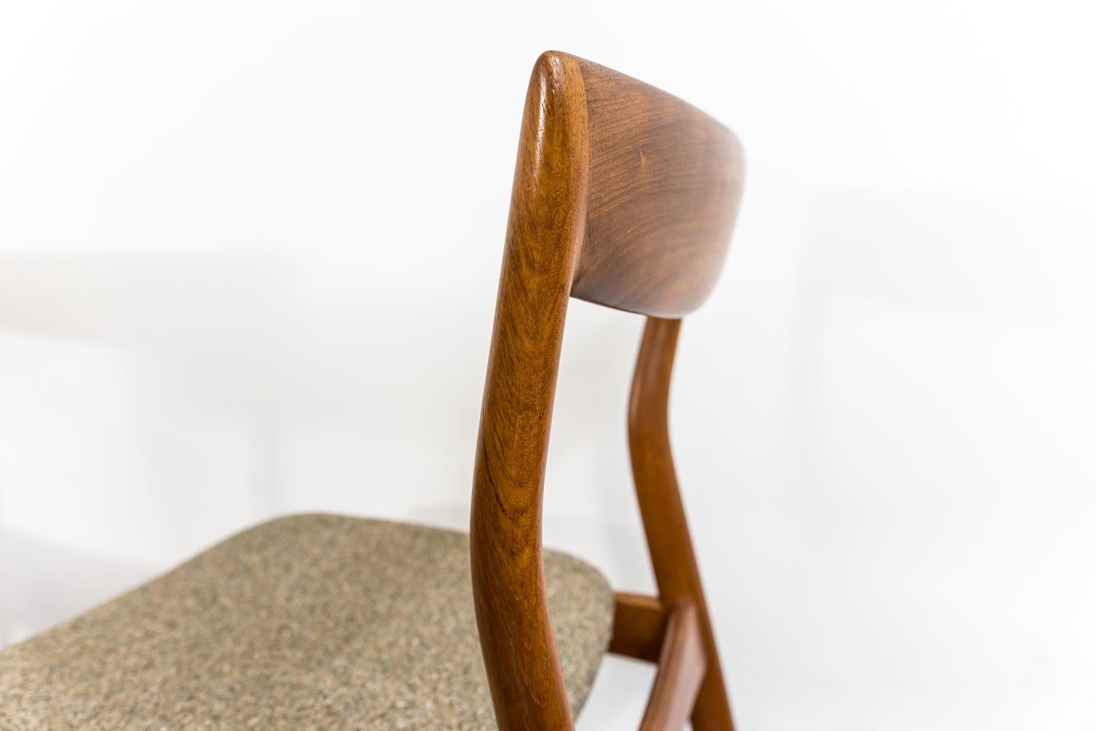 Set of 6 Teak Dining Chairs by R. Borregaard for Viborg Stolefabrik 1960 Denmark 5