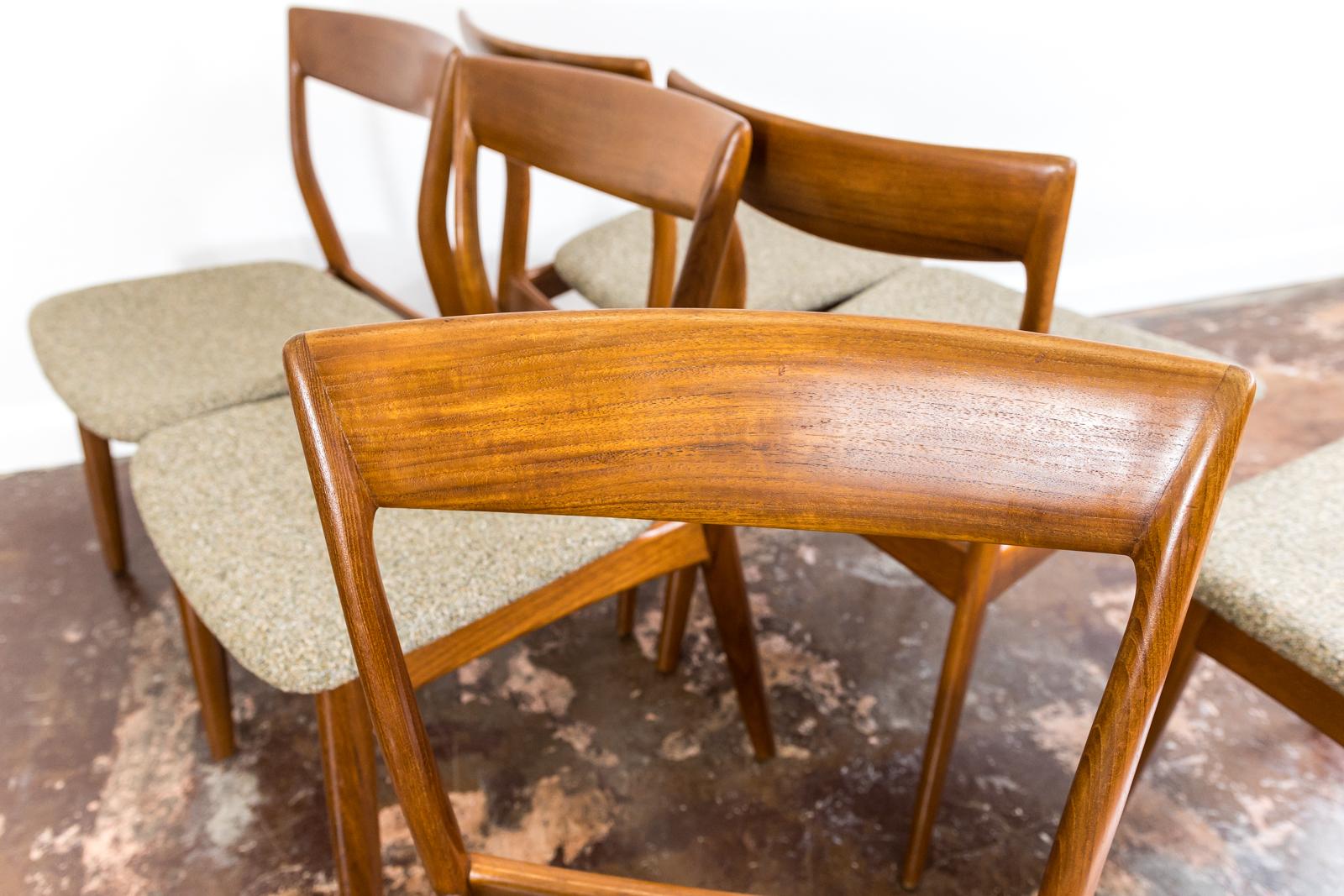 Set of 6 Teak Dining Chairs by R. Borregaard for Viborg Stolefabrik 1960 Denmark 10