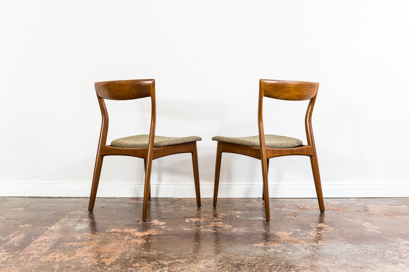 Danish Set of 6 Teak Dining Chairs by R. Borregaard for Viborg Stolefabrik 1960 Denmark