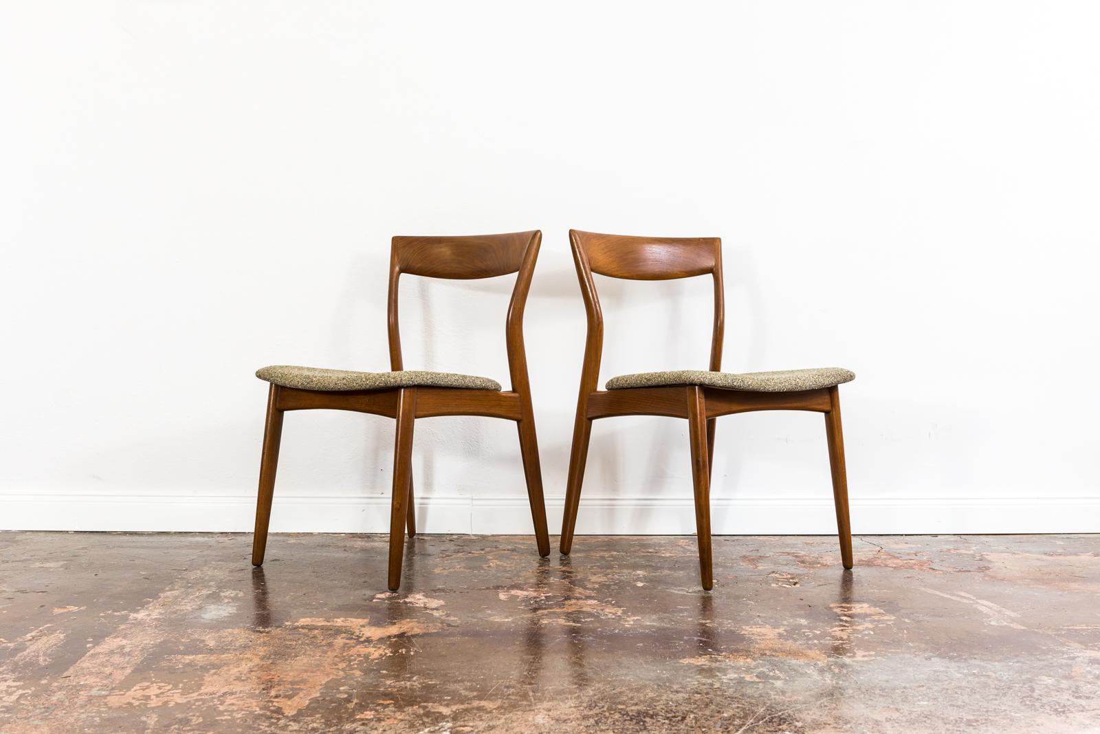 Set of 6 Teak Dining Chairs by R. Borregaard for Viborg Stolefabrik 1960 Denmark 1
