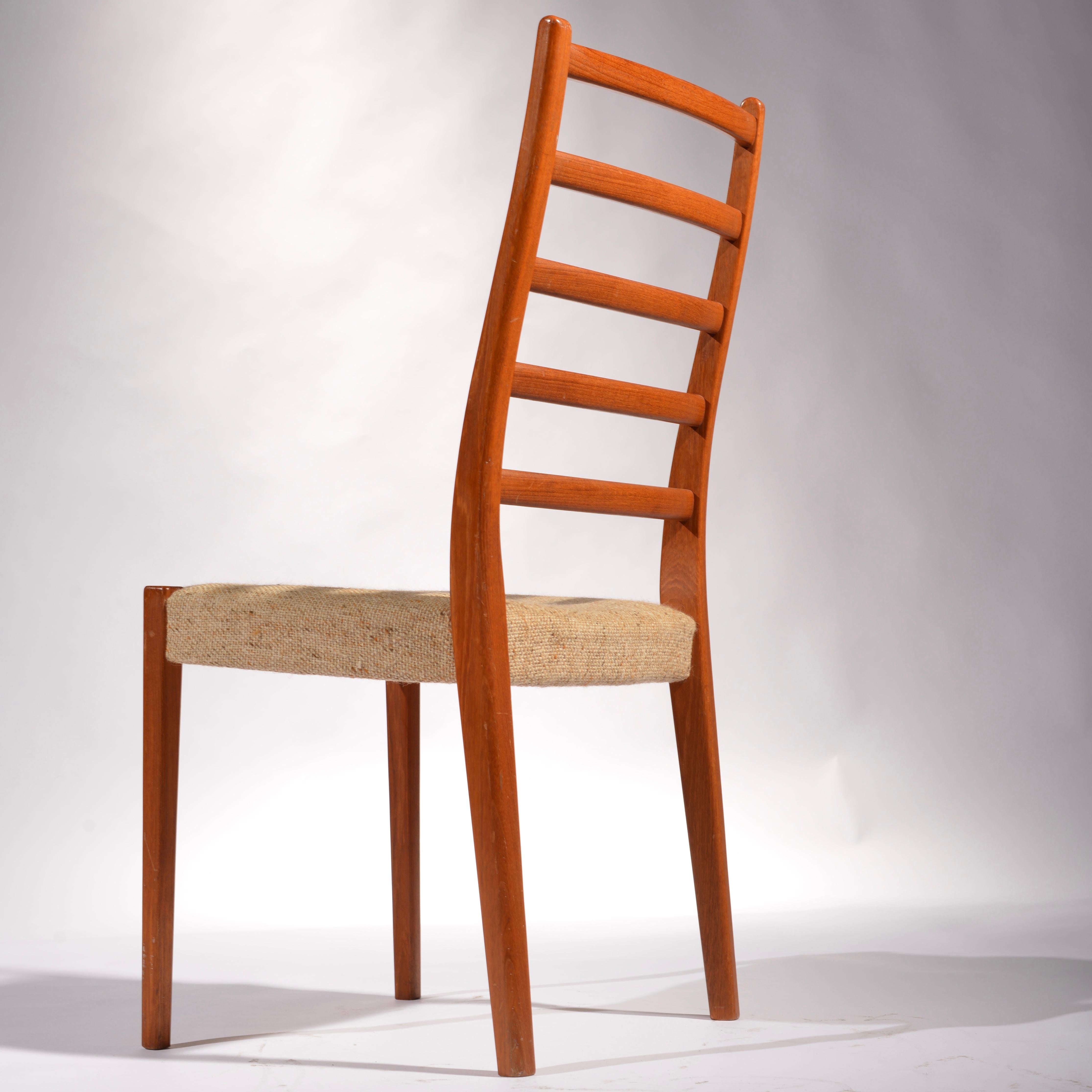 Mid-Century Modern 6 Teak Dining Chairs by Svegards Markaryd, Sweden For Sale