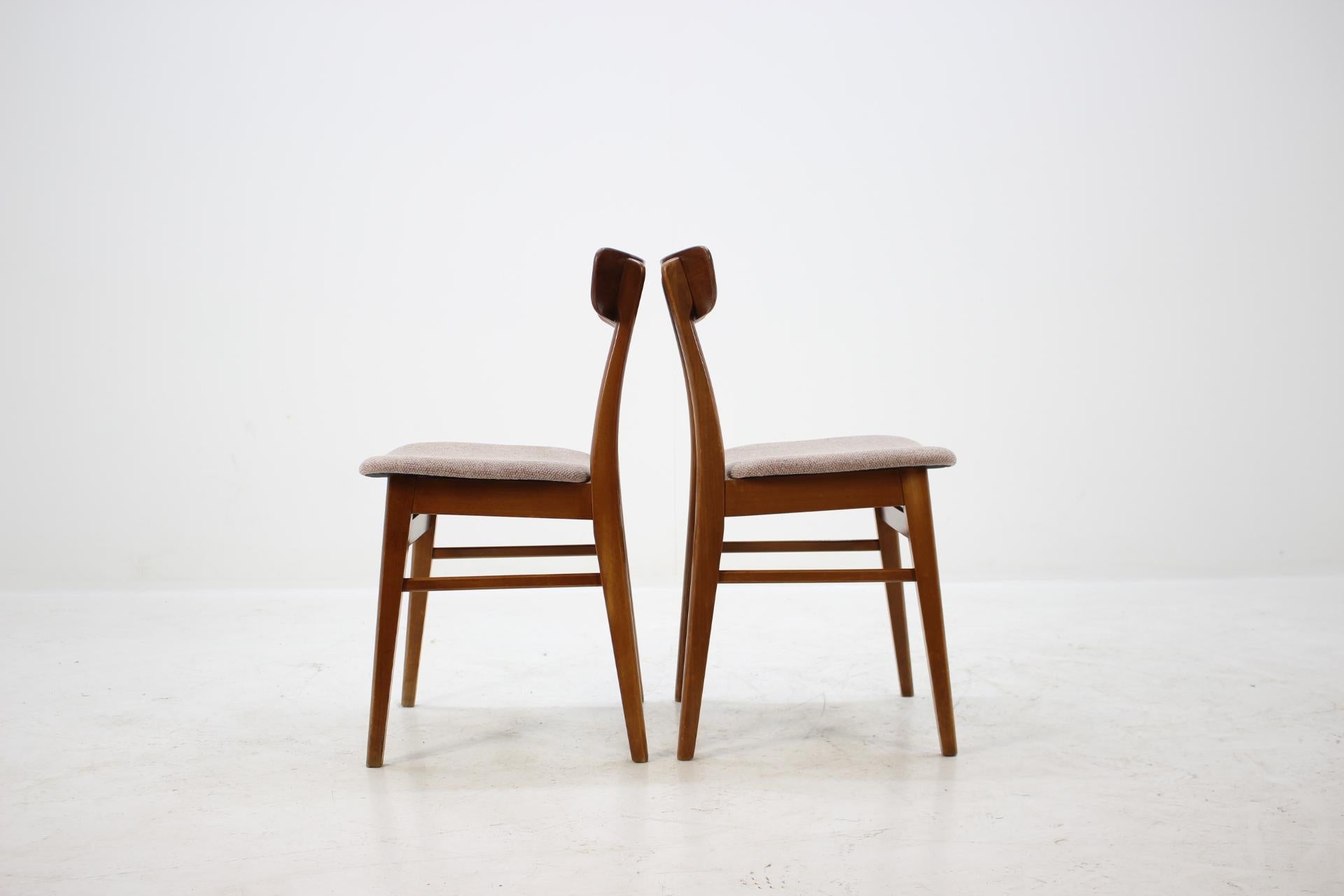 Set Of 6 Teak Dining Chairs Denmark, 1960 In Good Condition In Praha, CZ