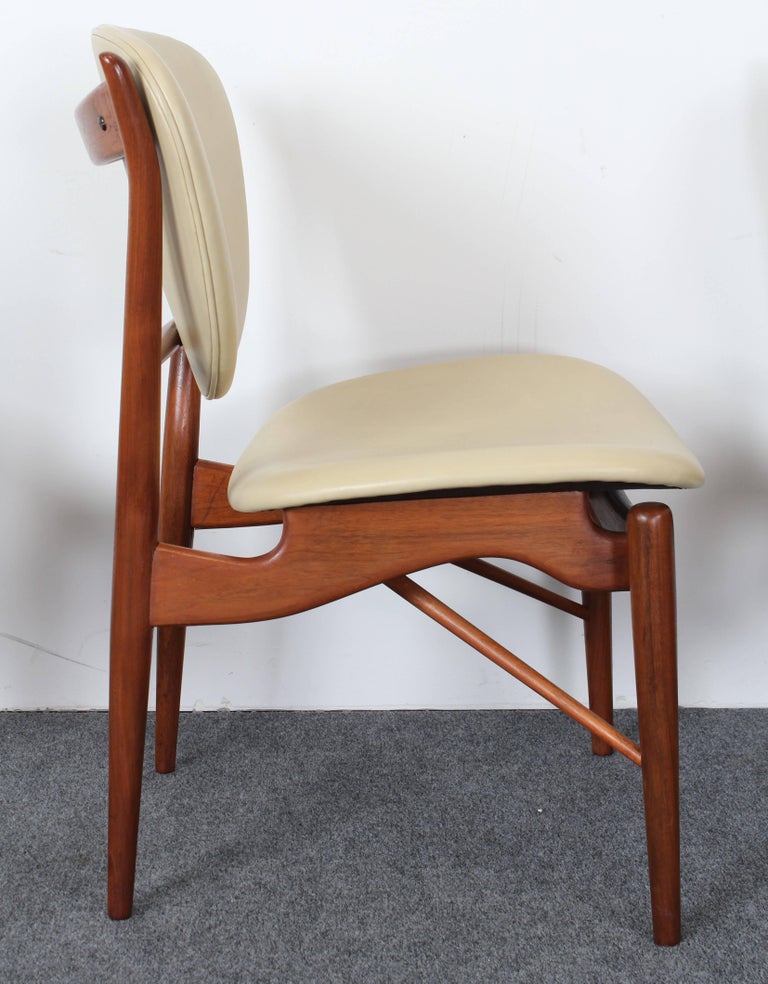 Set of Six Teak Finn Juhl NV51 Dining Chairs for Baker Furniture