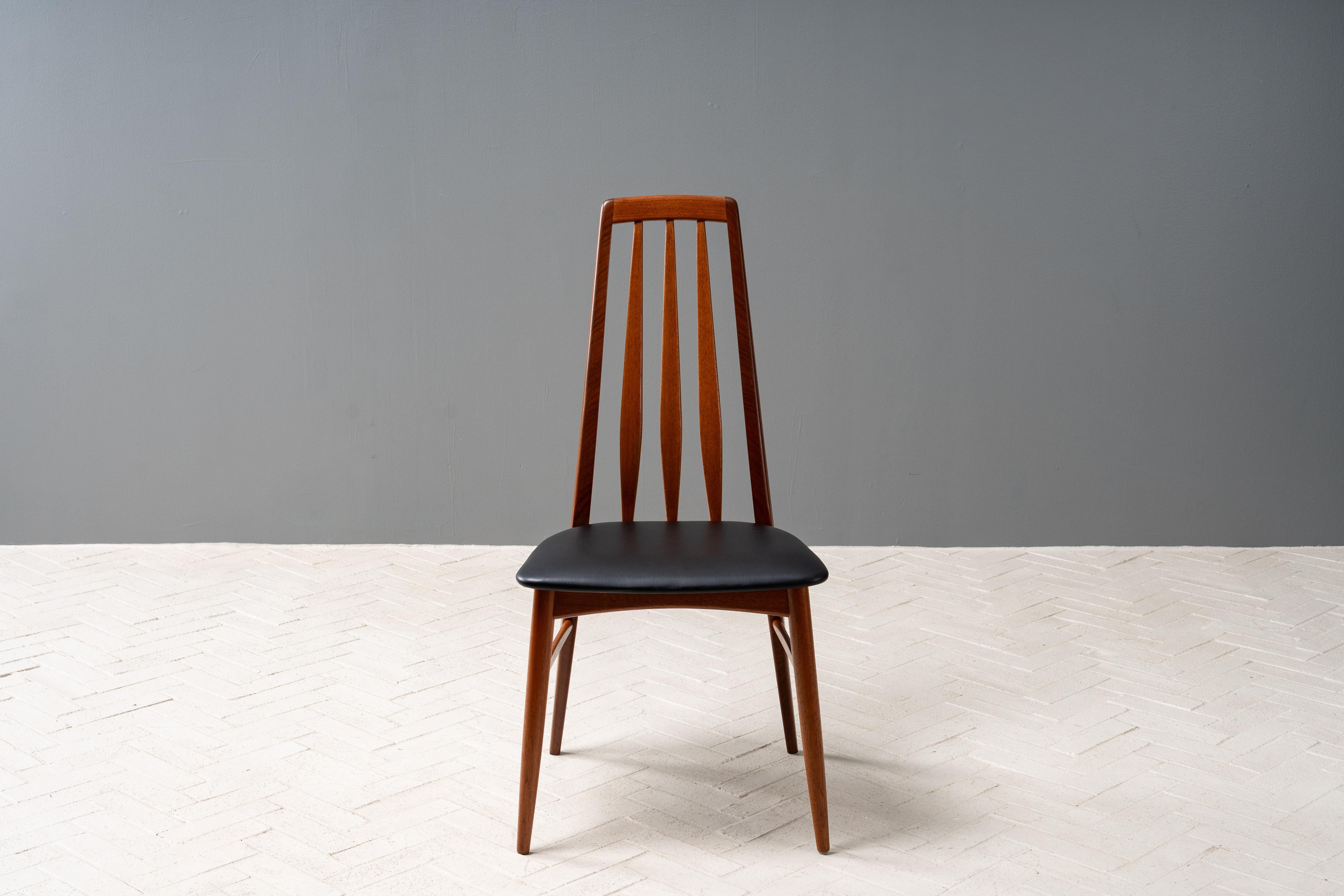 Set of 6 Teak Hornslet Dining Chairs en Bueno estado para la venta en Cambridge, US