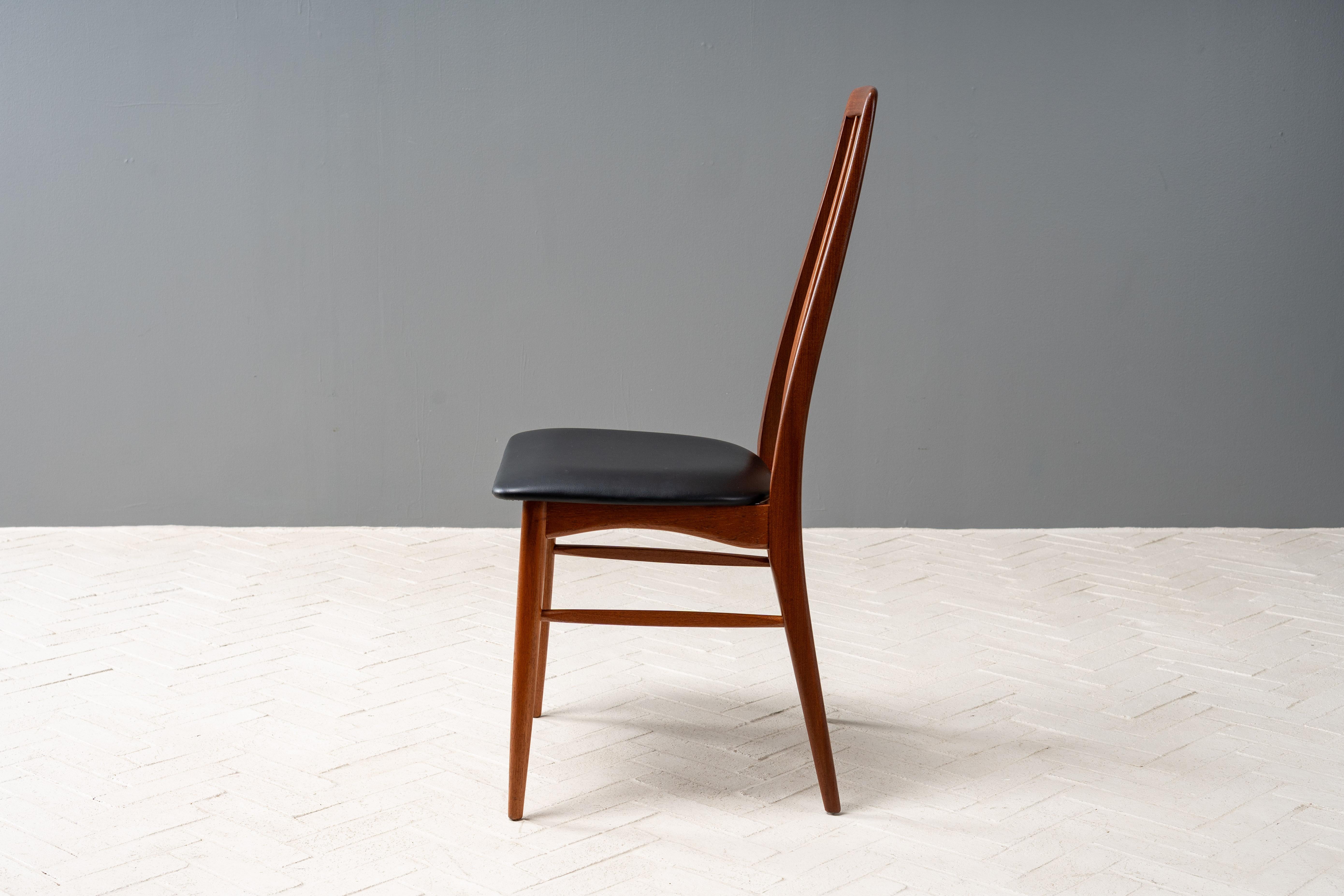 Set of 6 Teak Hornslet Dining Chairs mediados del siglo XX en venta