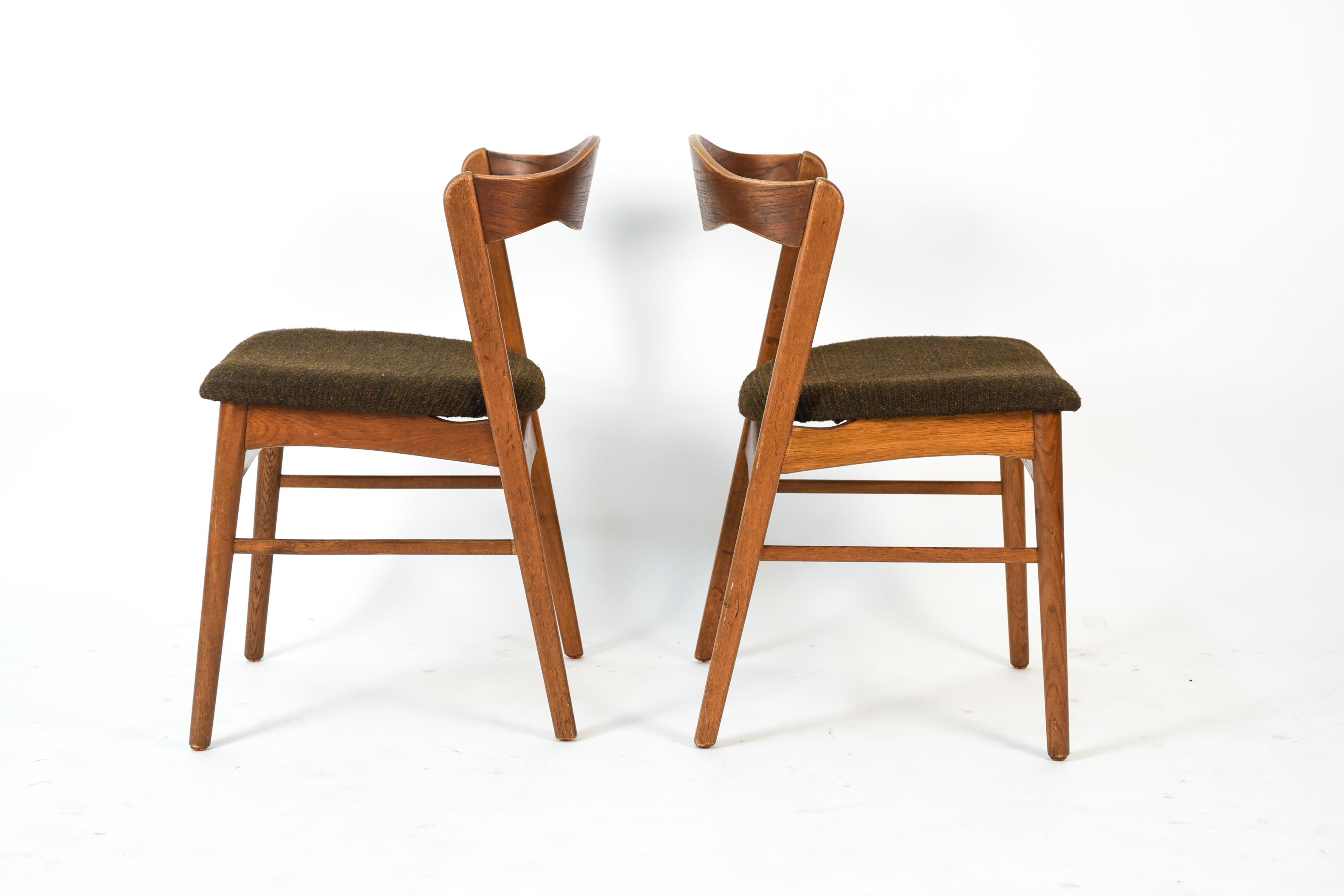 Set of 6 Teak Kai Kristiansen Style Dining Chairs 1