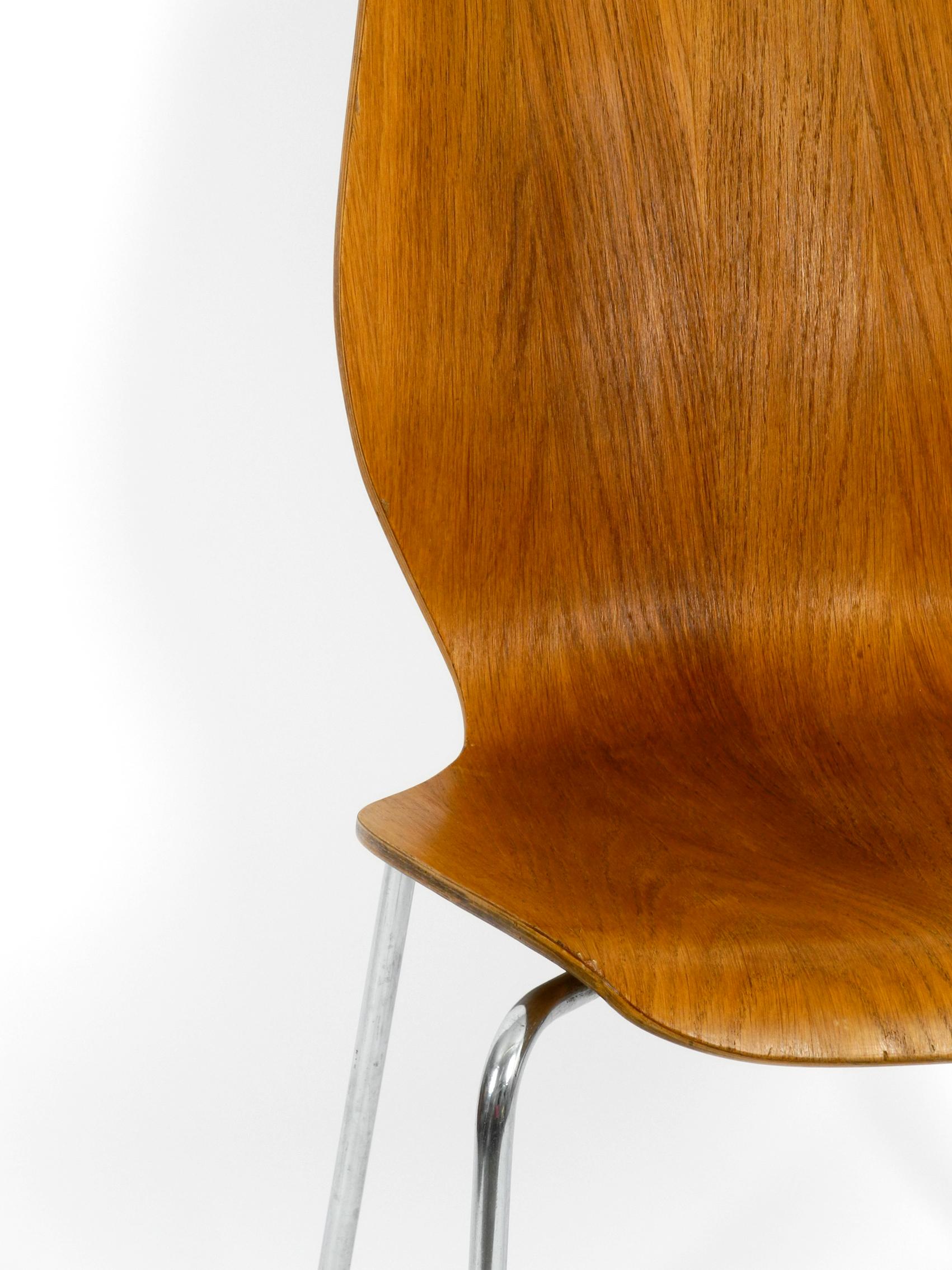 Set of 6 teak plywood chairs by Herbert Hirche for Jofa Stalmobler Denmark 5