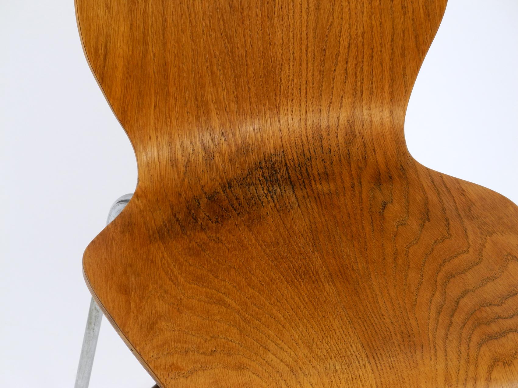 Set of 6 teak plywood chairs by Herbert Hirche for Jofa Stalmobler Denmark 10