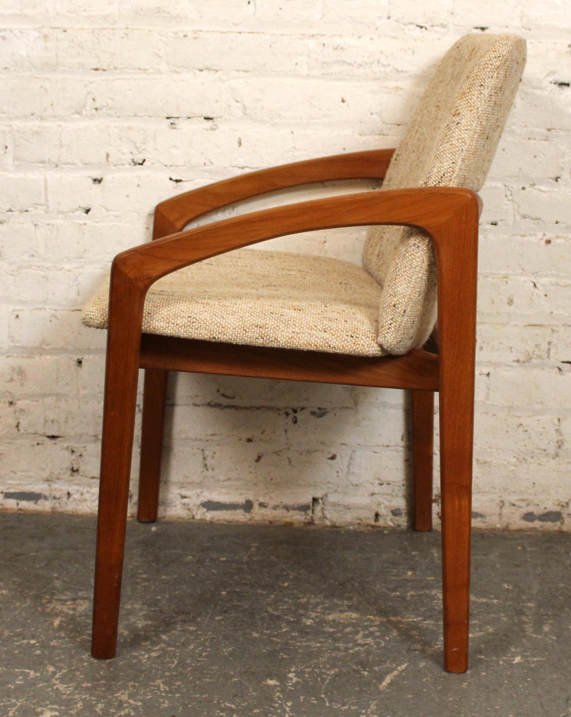 Ensemble de 6 chaises de salle à manger en teck tapissées par Korup Stolefabrik en vente 6