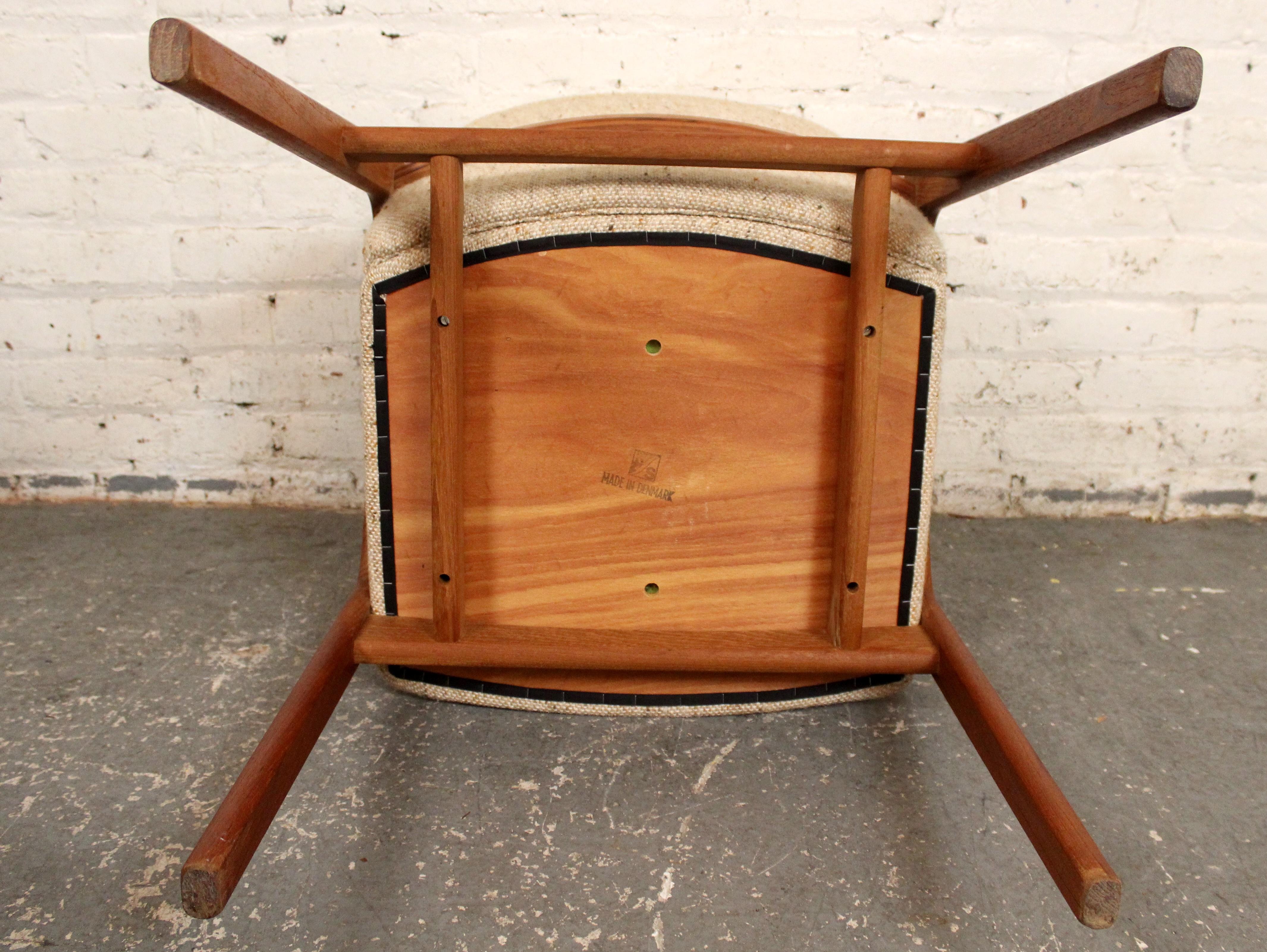 Ensemble de 6 chaises de salle à manger en teck tapissées par Korup Stolefabrik en vente 8