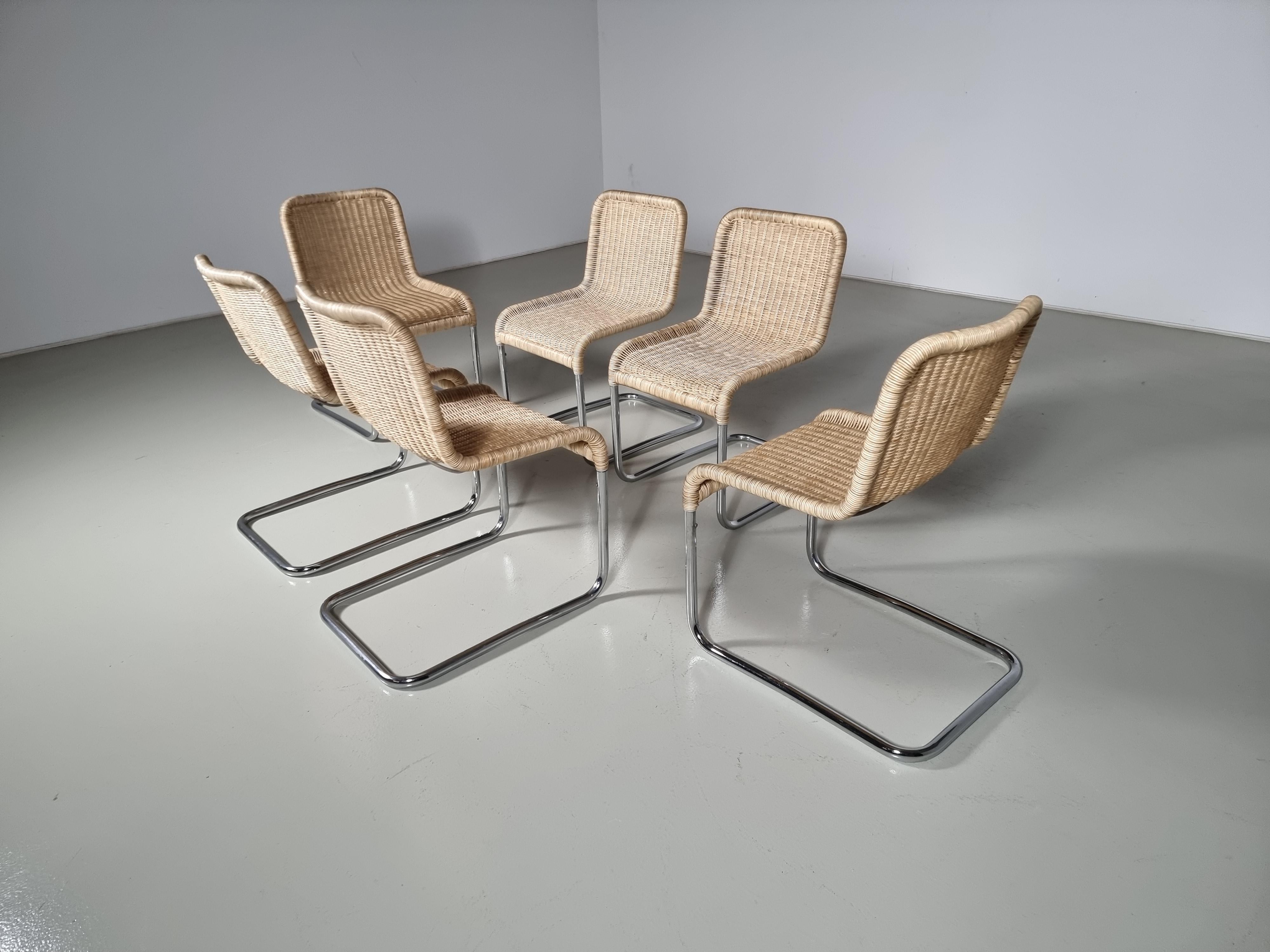 Late 20th Century Set of 6 Tecta B20 Dining Chairs by Axel Bruchhäuser, 1980s