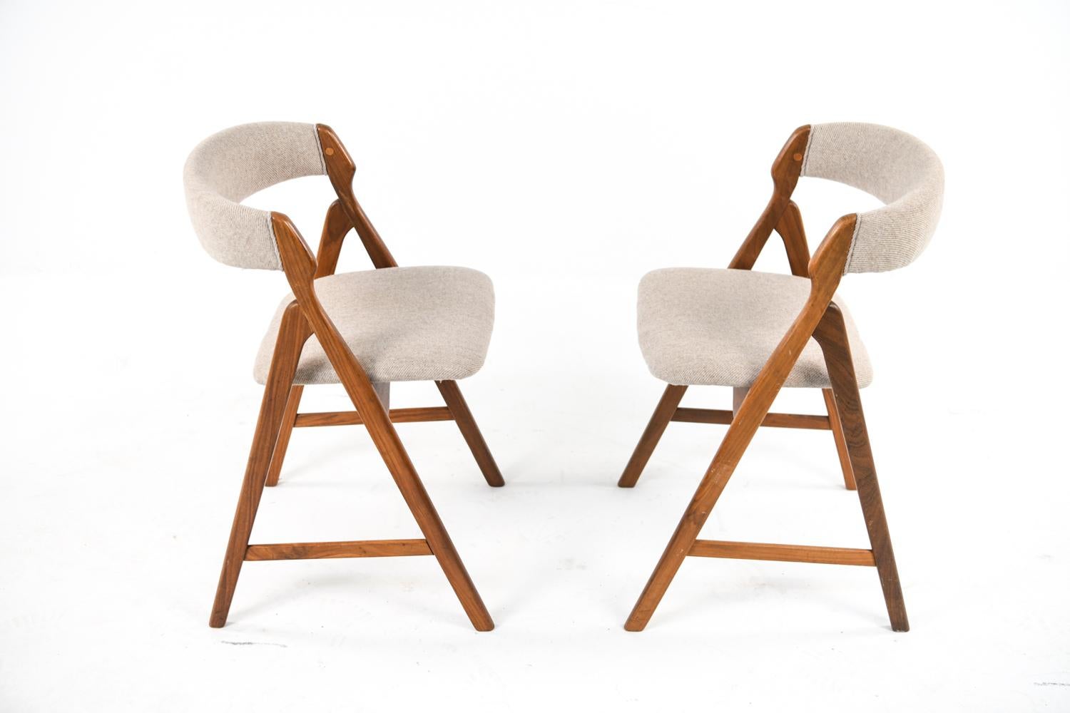 Set of 6 TH. Harlev Model 205 Side Chairs for Farstrup 2
